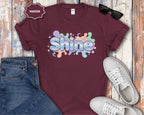 Shine Bubbly Pastel Lettering T-Shirt