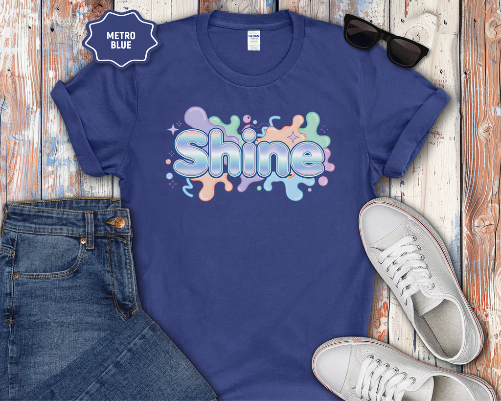 Shine Bubbly Pastel Lettering T-Shirt