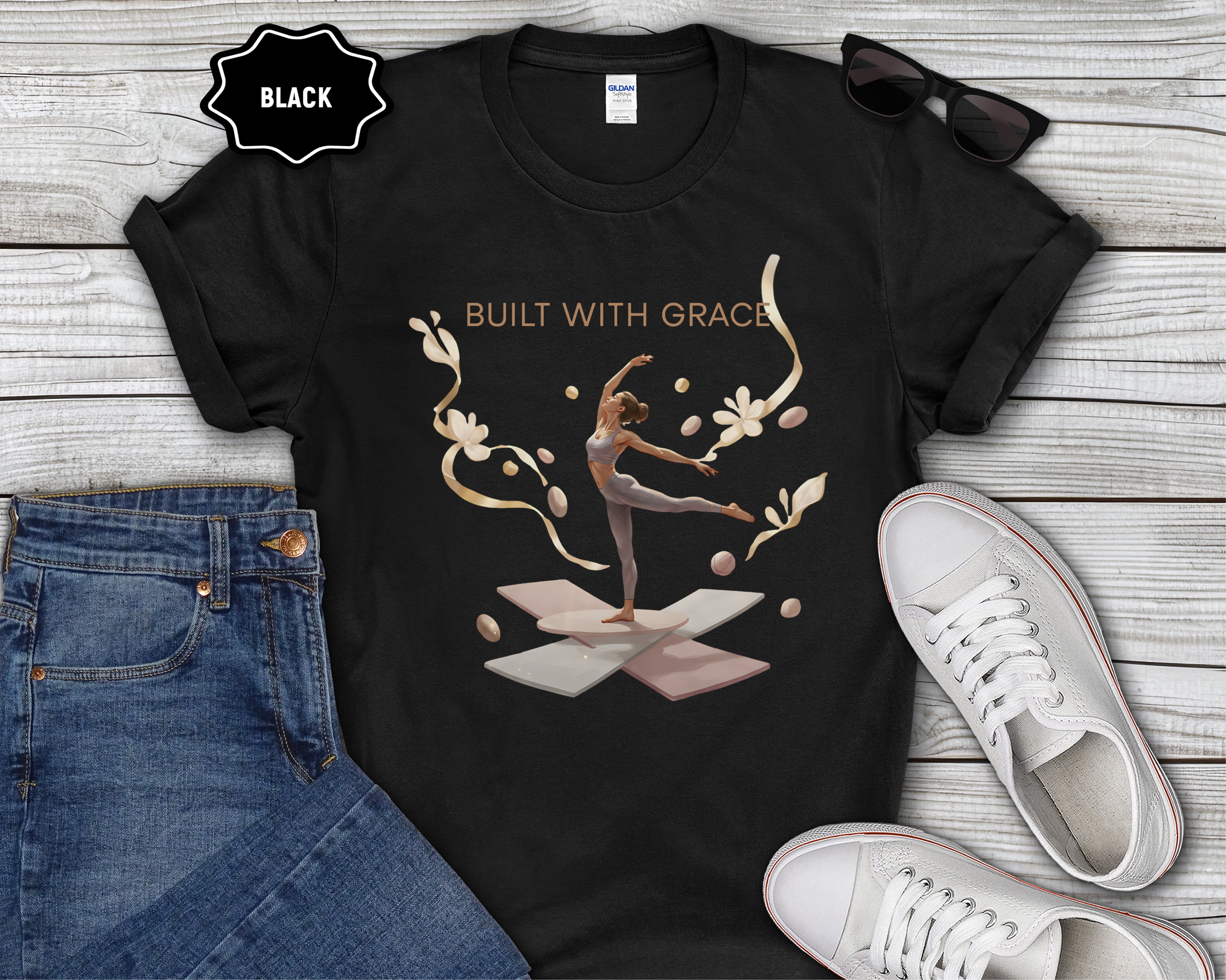 Built With Grace ballet dancer T-Shirt