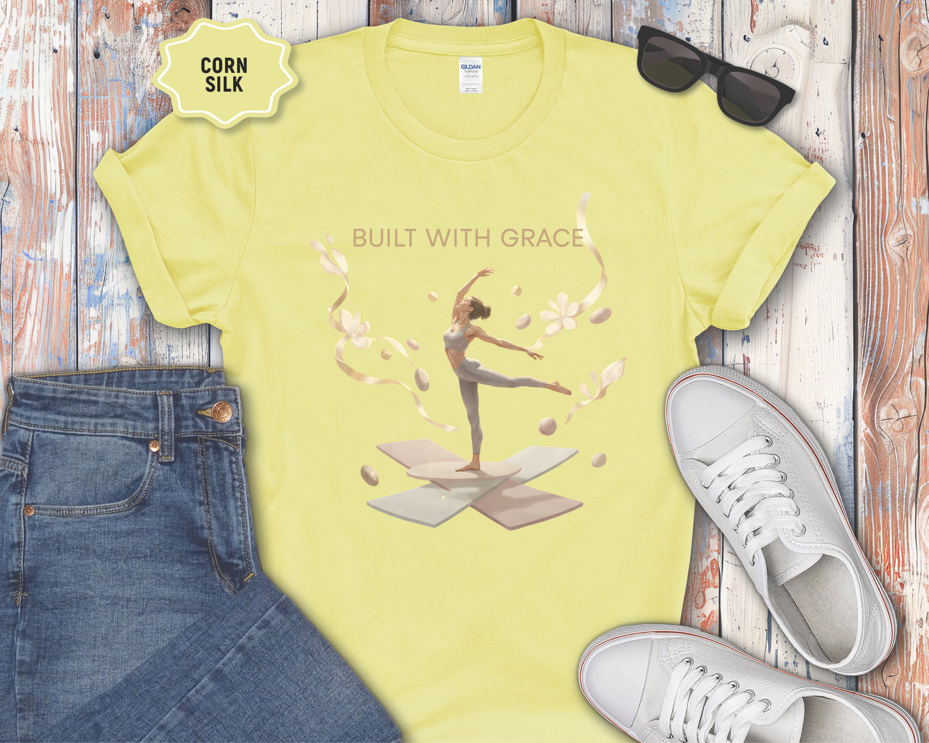 Built With Grace ballet dancer T-Shirt