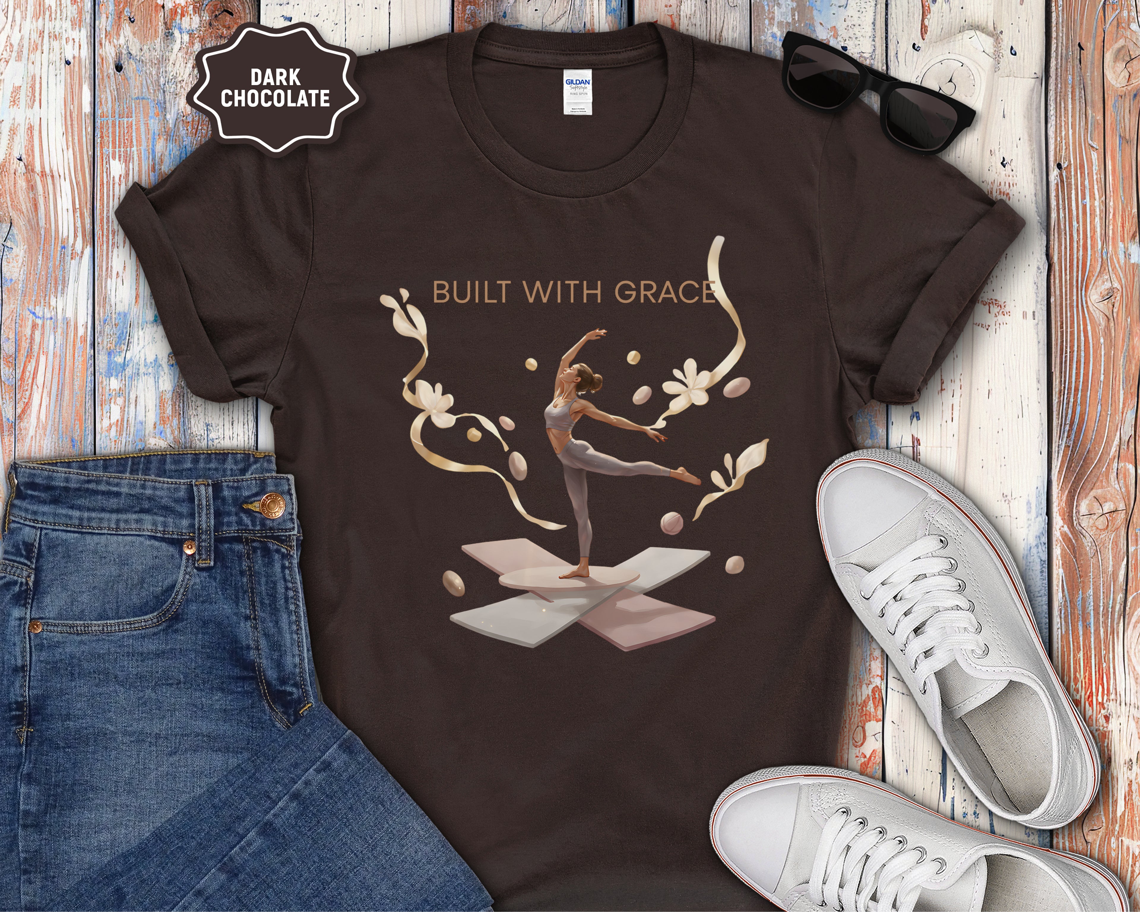 Built With Grace ballet dancer T-Shirt
