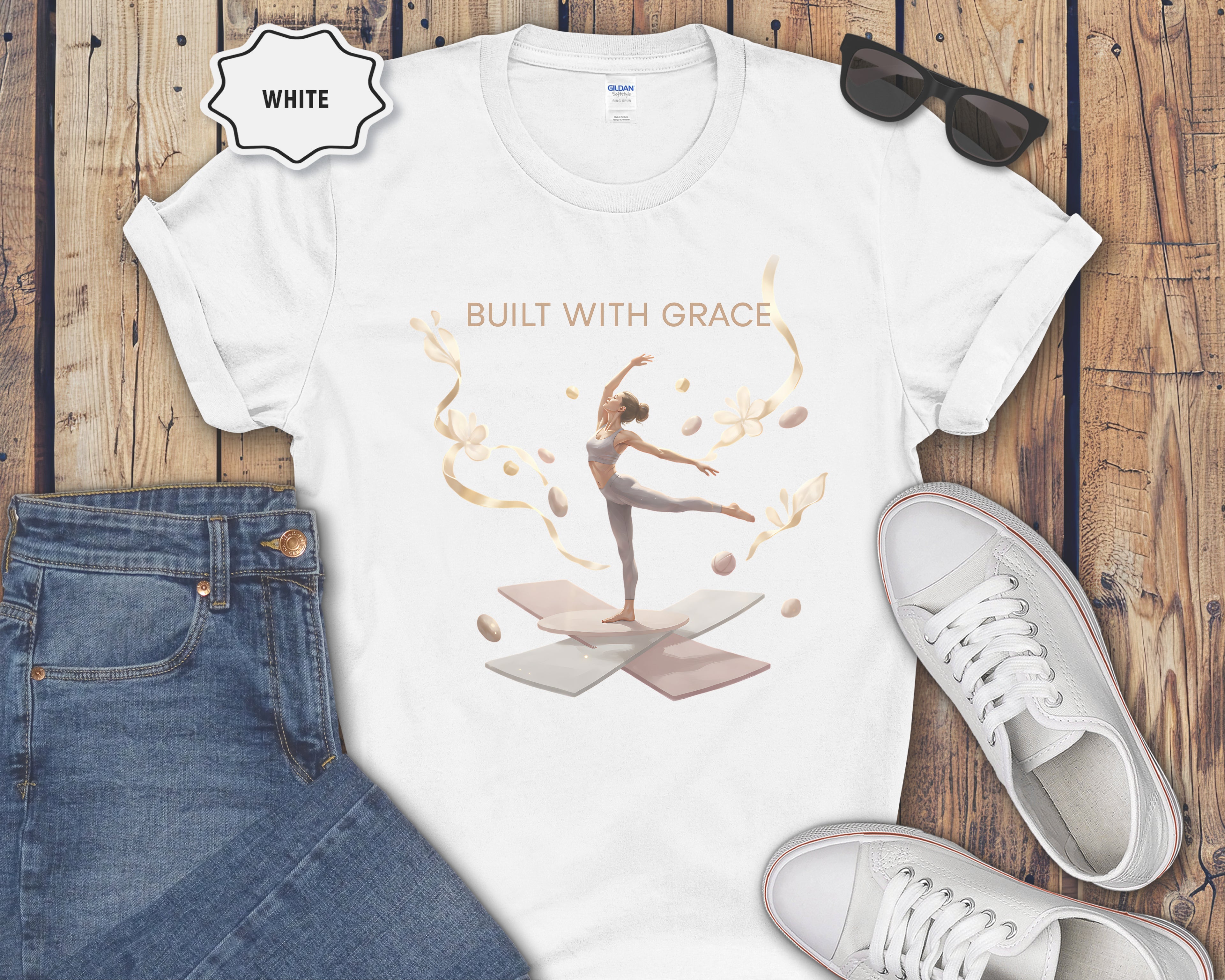 Built With Grace ballet dancer T-Shirt