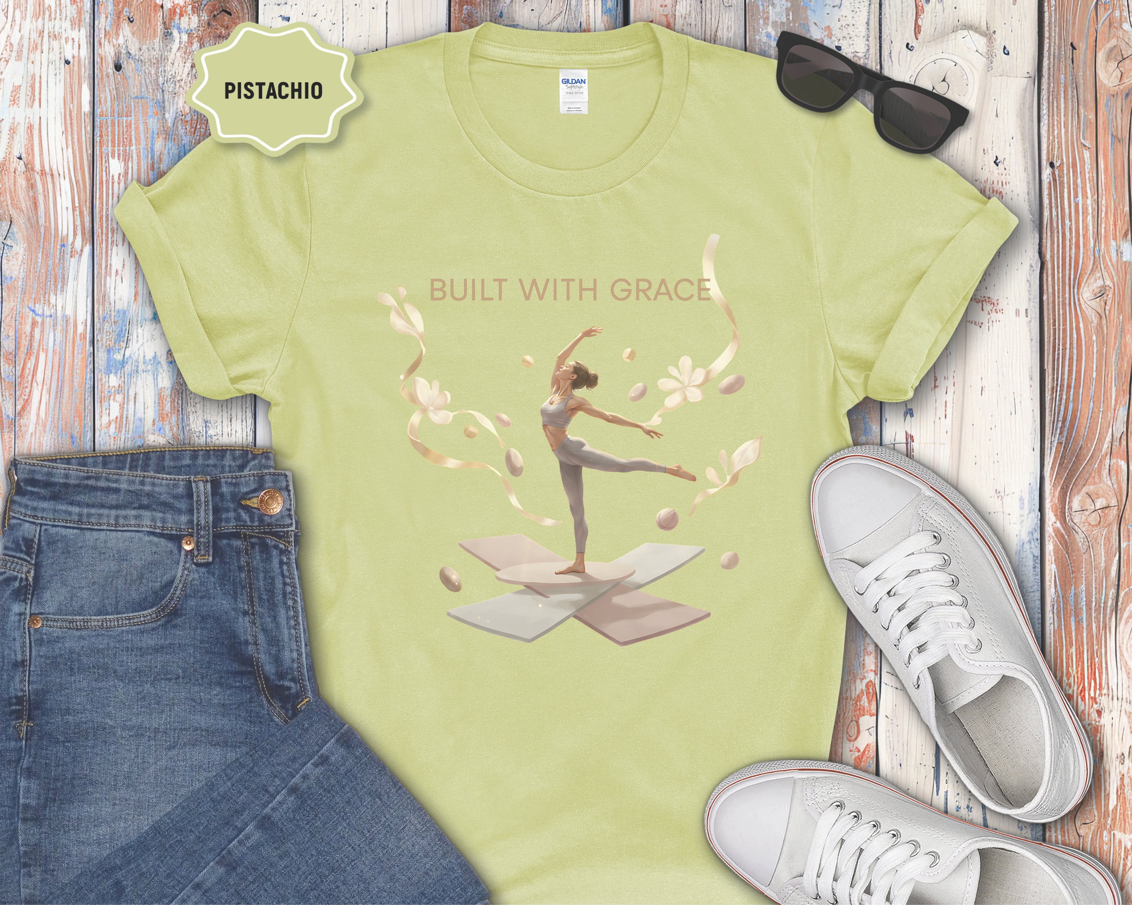 Built With Grace ballet dancer T-Shirt