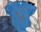 Embrace Your Shadows moon floral crescent T-Shirt