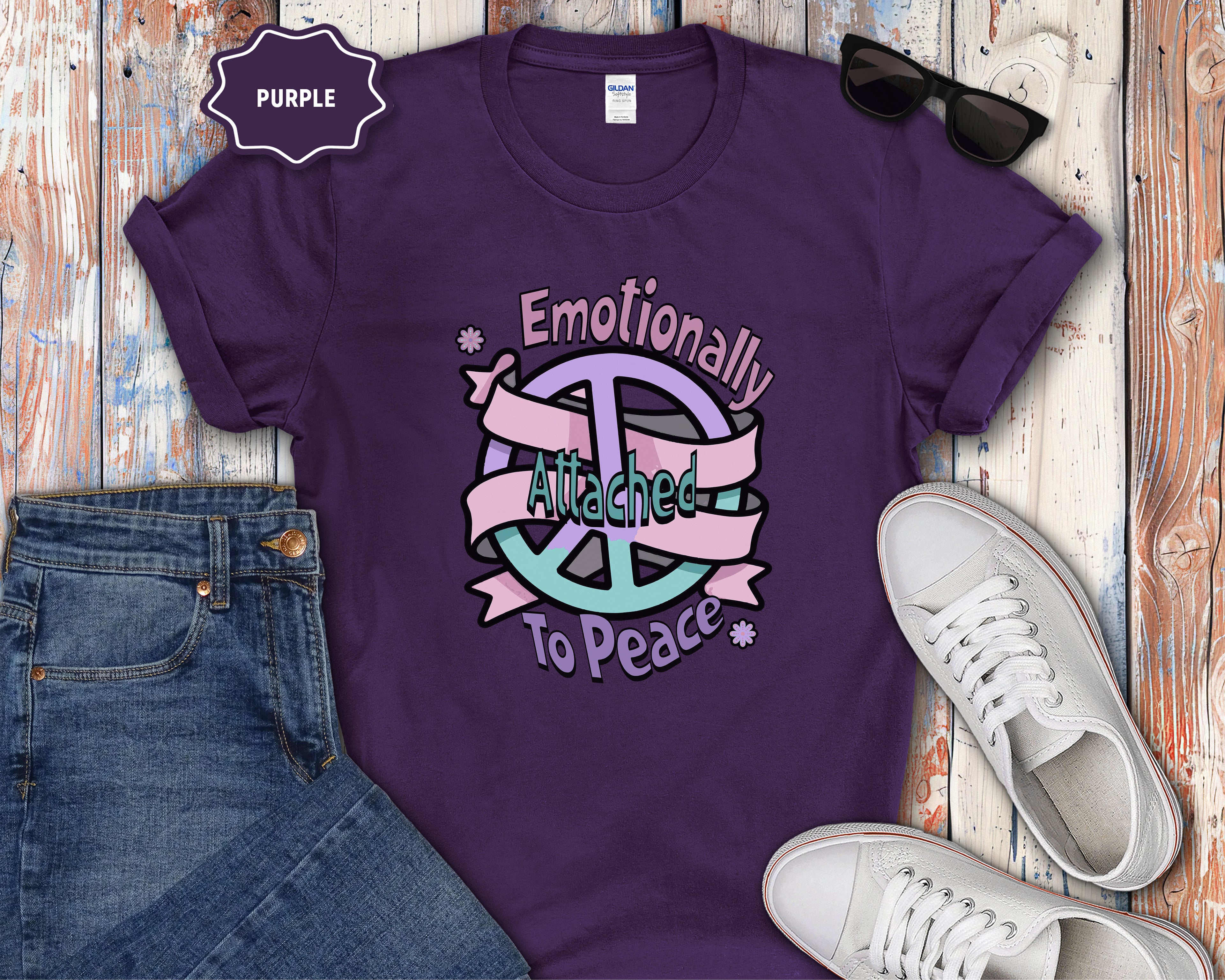 Emotionally Attached to Peace T-Shirt