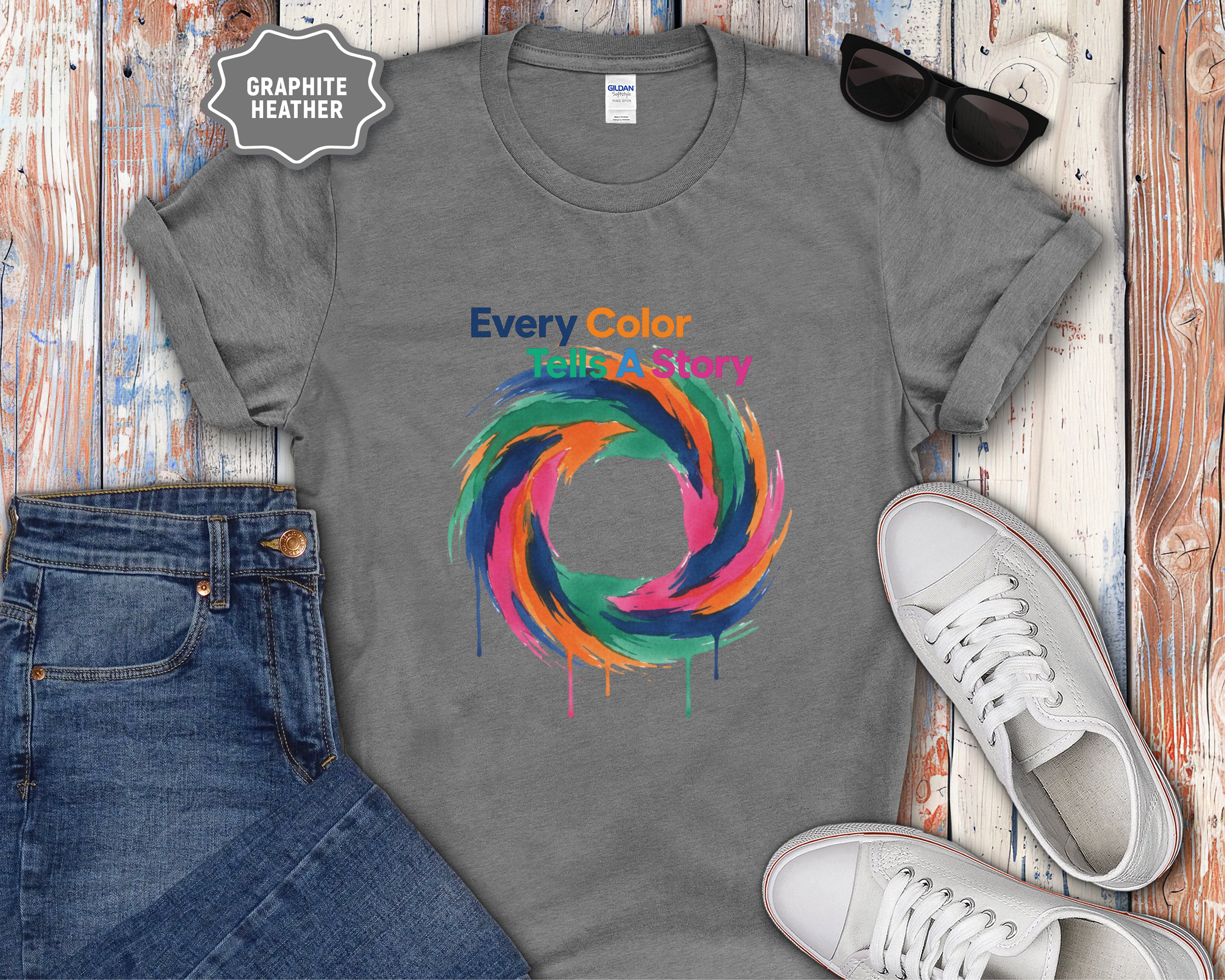 Every Color Tells A Story T-Shirt