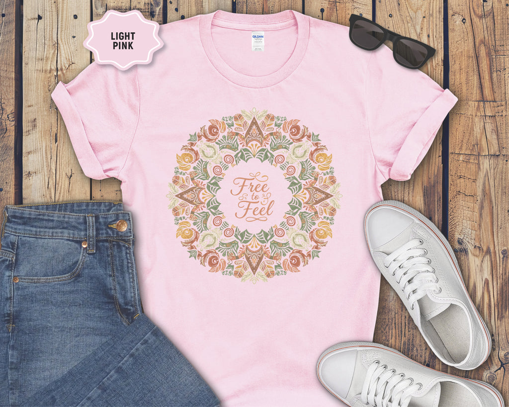Free to Feel mandala T-Shirt