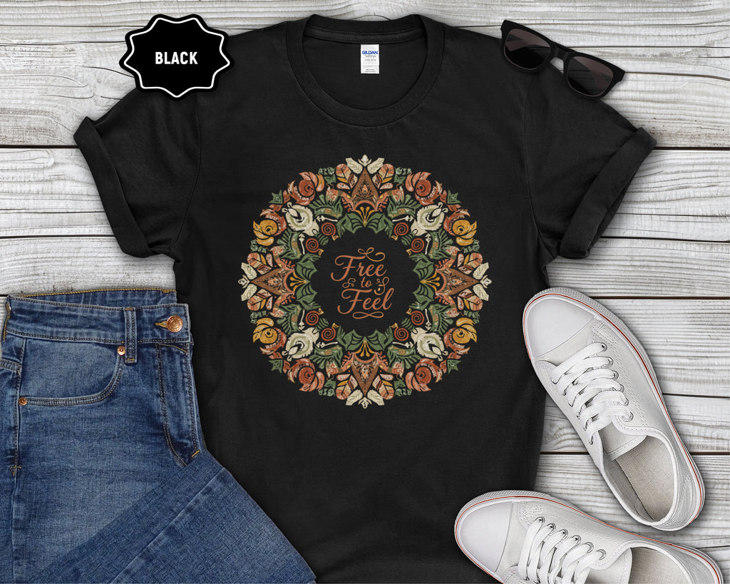 Free to Feel mandala T-Shirt