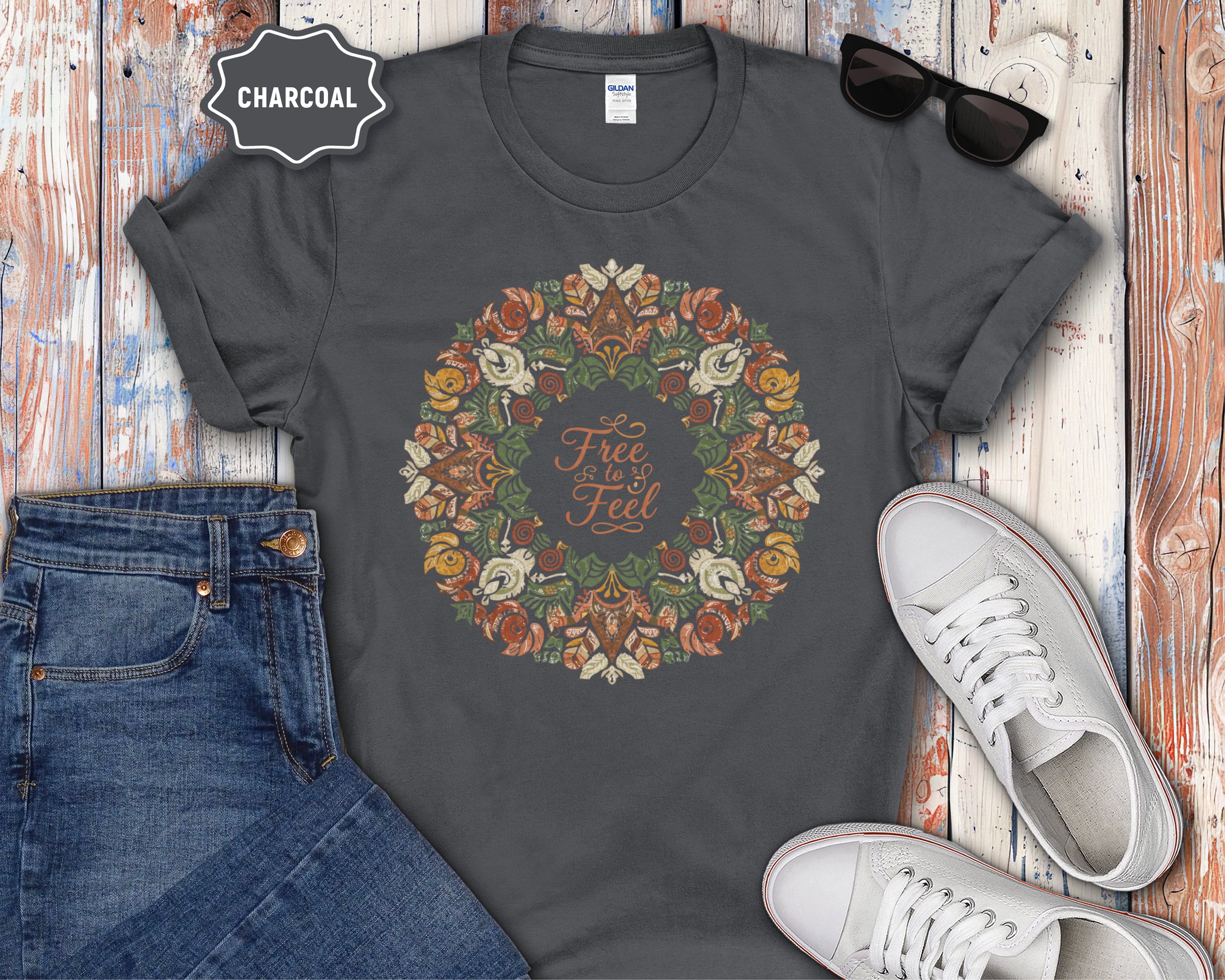 Free to Feel mandala T-Shirt