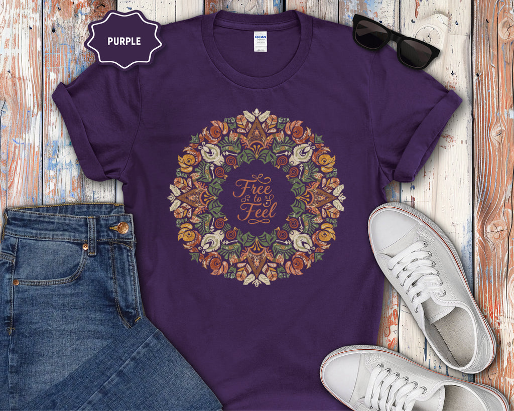Free to Feel mandala T-Shirt