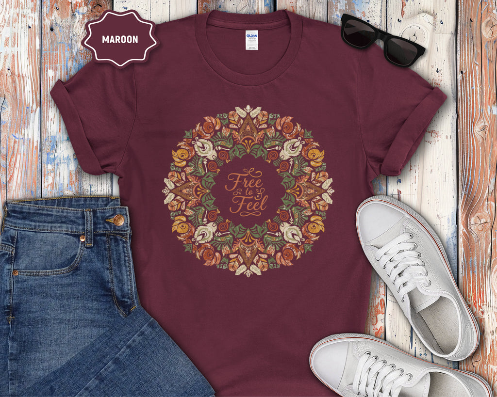 Free to Feel mandala T-Shirt