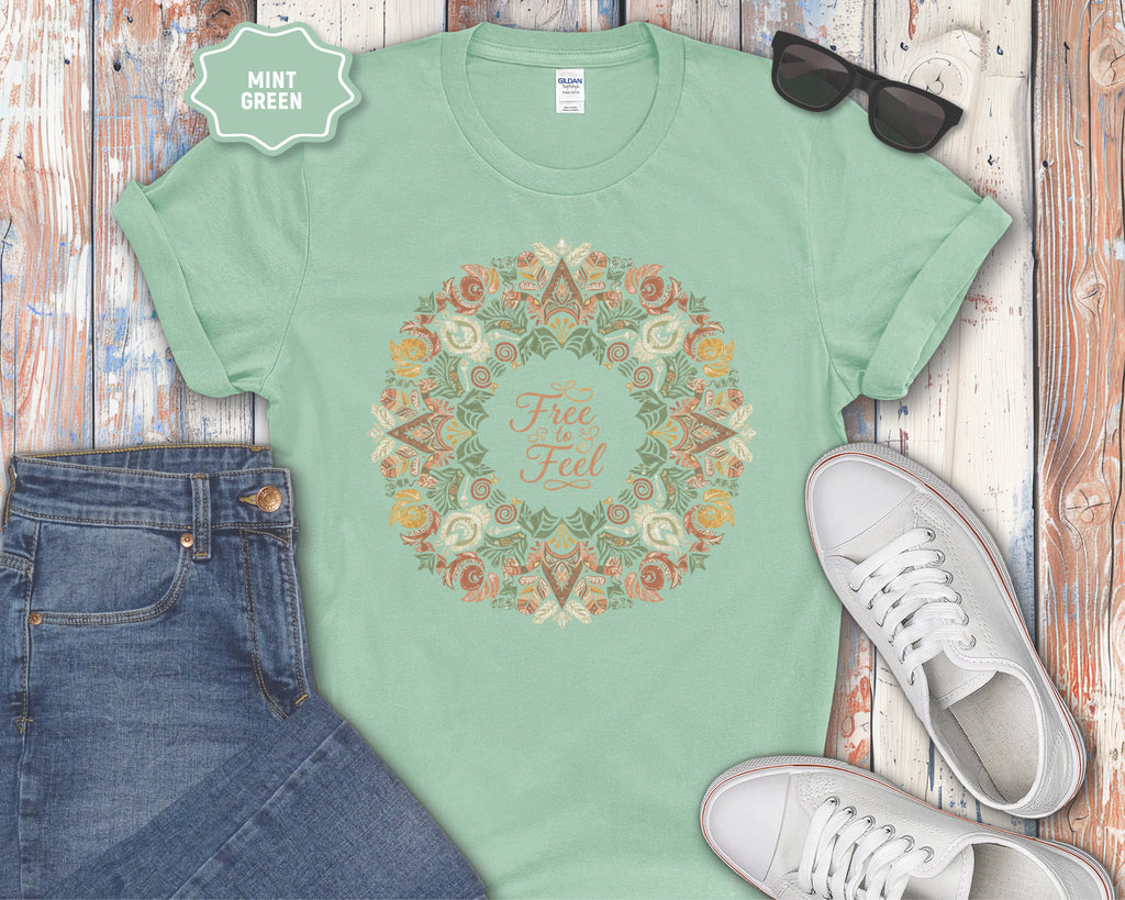 Free to Feel mandala T-Shirt