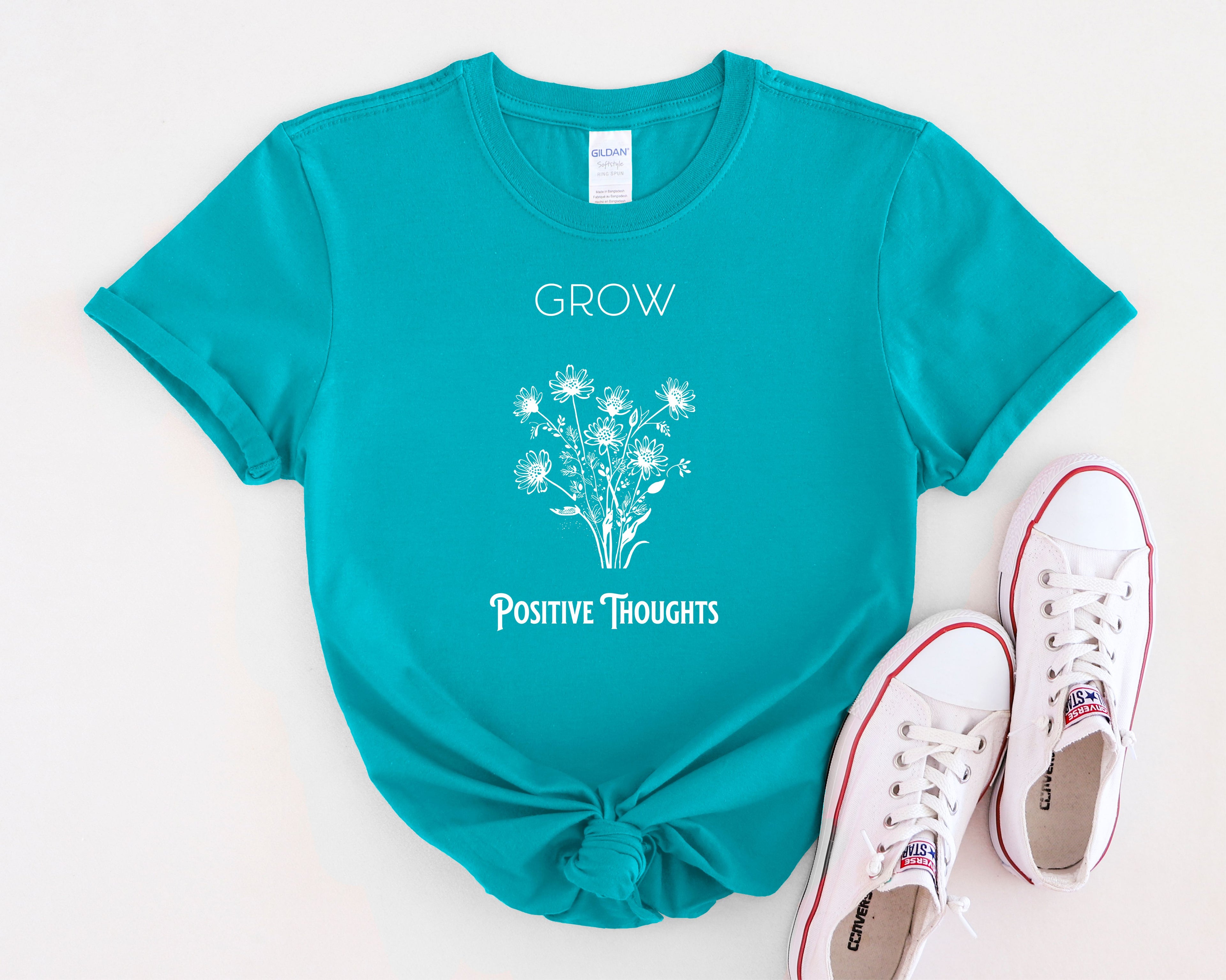 Grow Positive Thoughts Mental Health T-Shirt