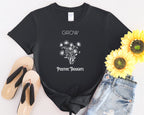 Grow Positive Thoughts Mental Health T-Shirt
