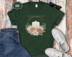 Cherish Yourself candle floral design T-Shirt