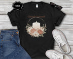 Cherish Yourself candle floral design T-Shirt
