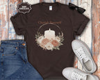 Cherish Yourself candle floral design T-Shirt
