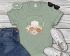 Cherish Yourself candle floral design T-Shirt