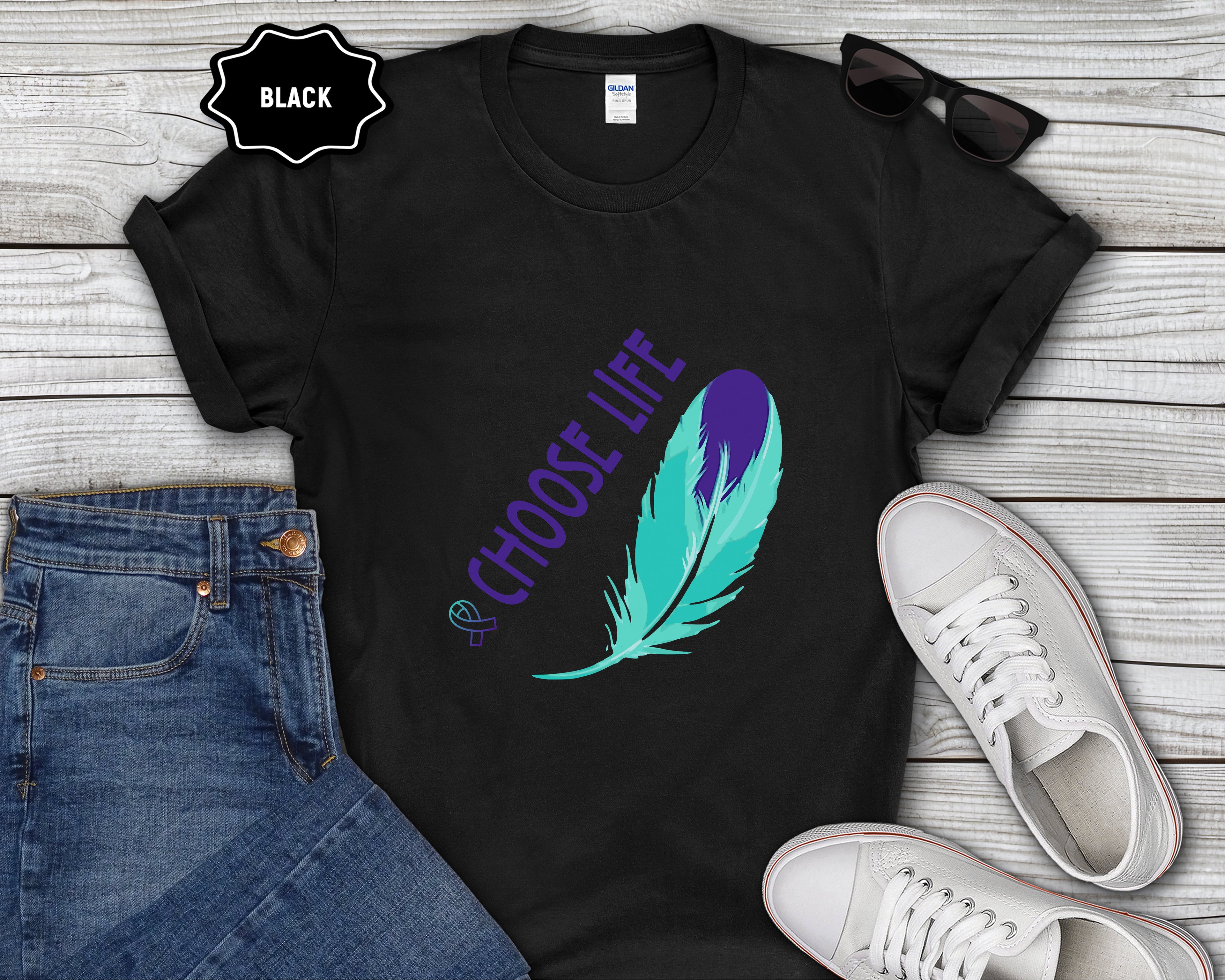 Choose Life feather T-Shirt
