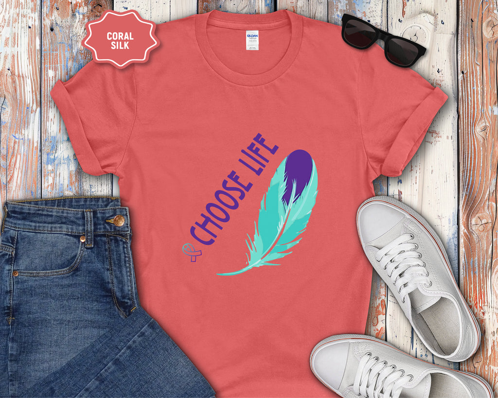 Choose Life feather T-Shirt