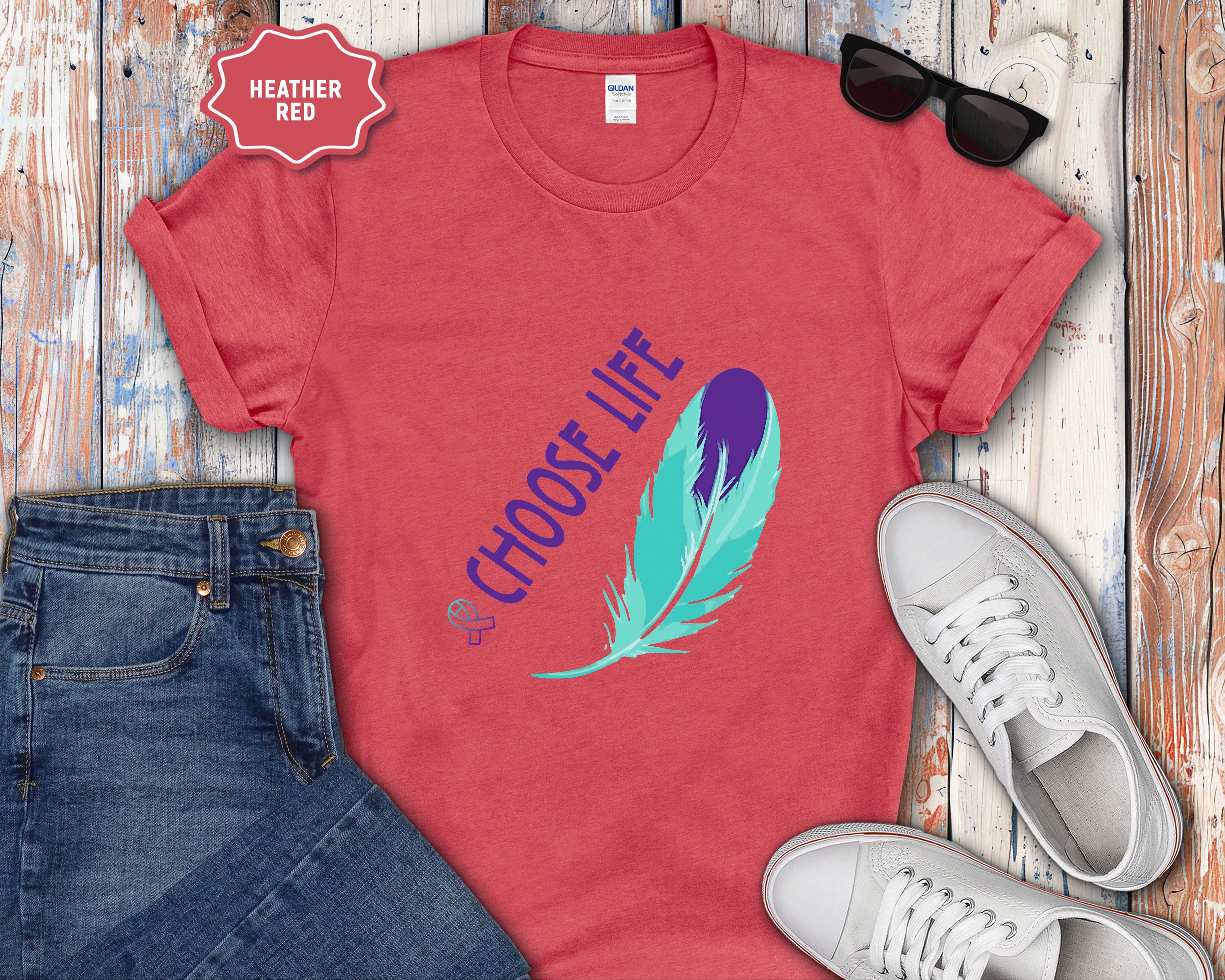 Choose Life feather T-Shirt