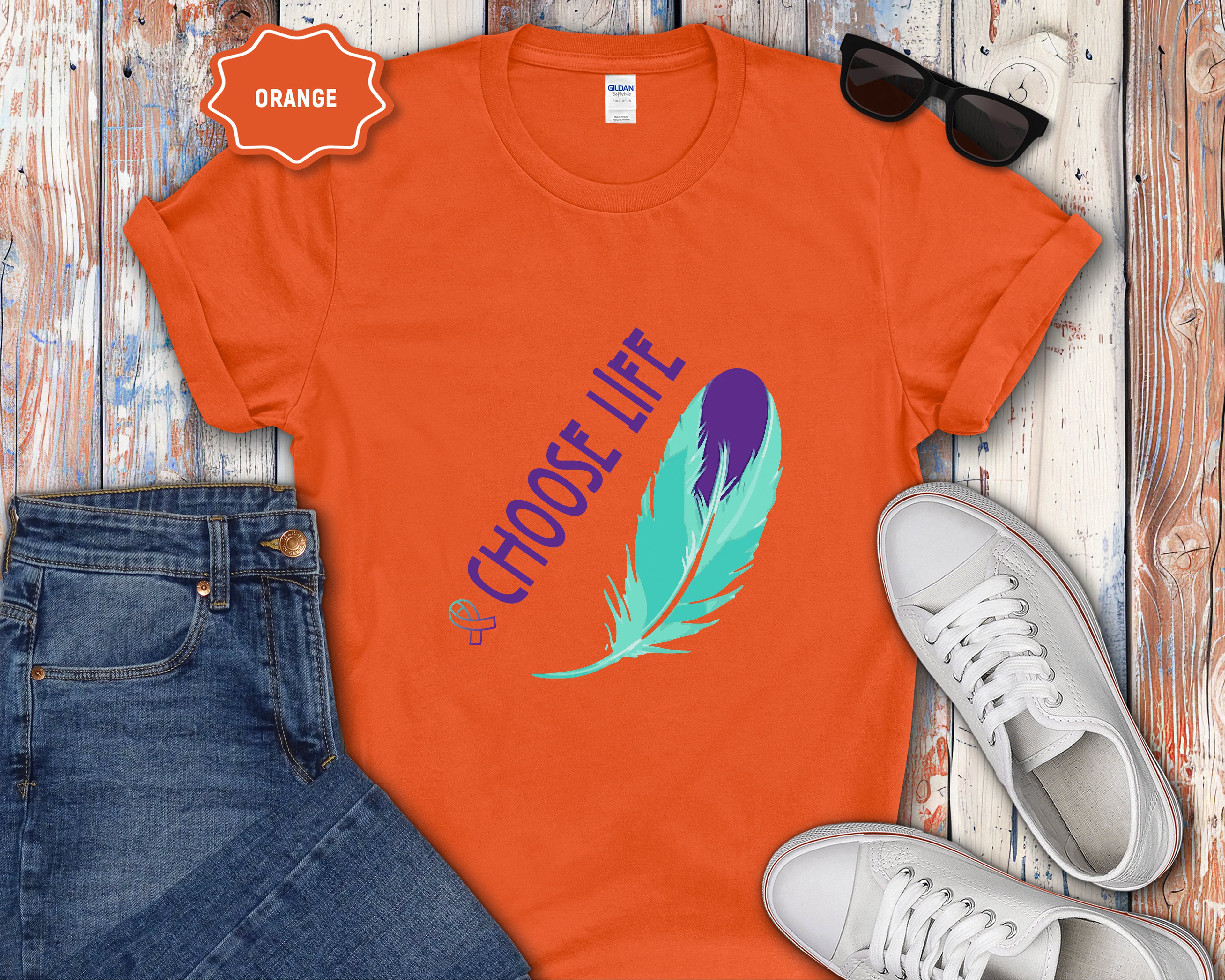 Choose Life feather T-Shirt