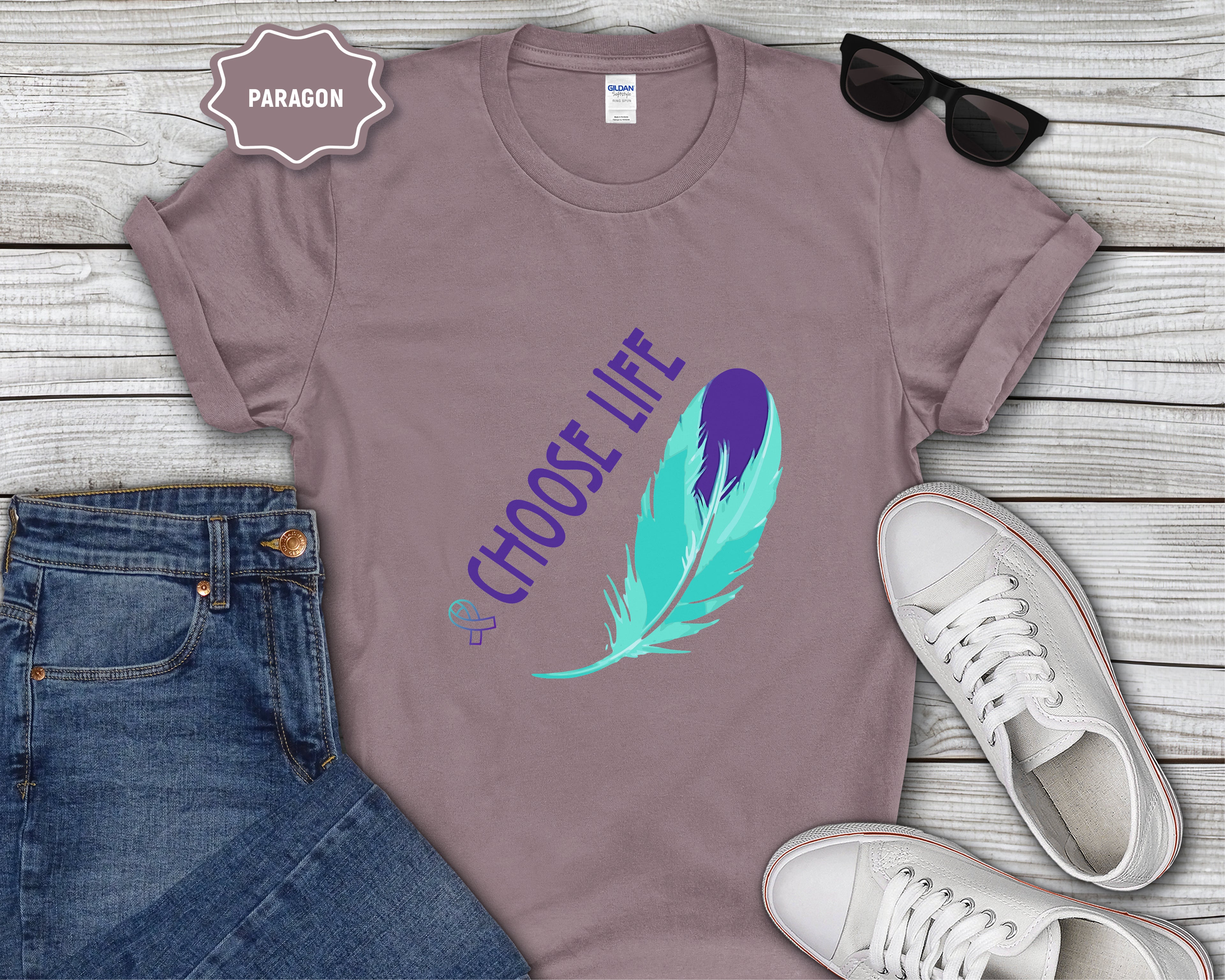 Choose Life feather T-Shirt