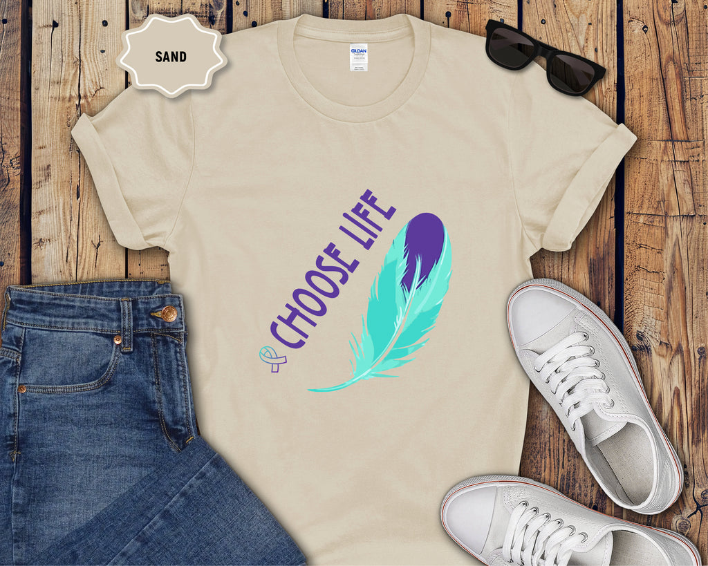 Choose Life feather T-Shirt