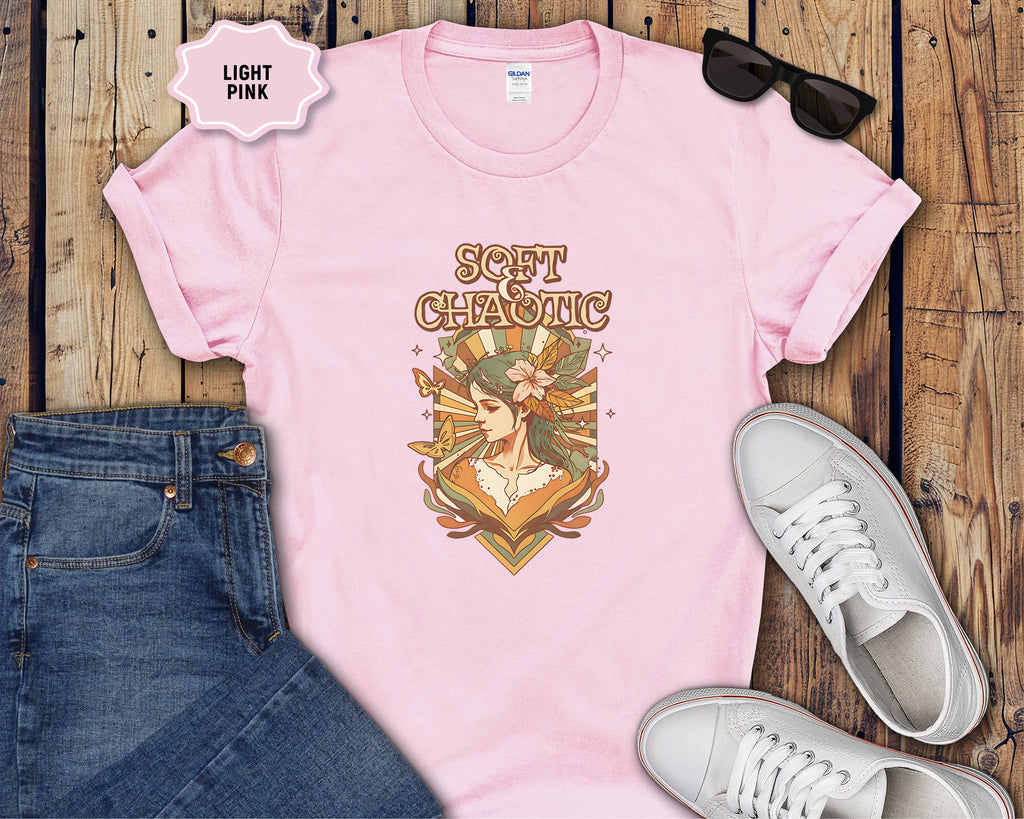 Soft Chaotic art nouveau goddess T-Shirt