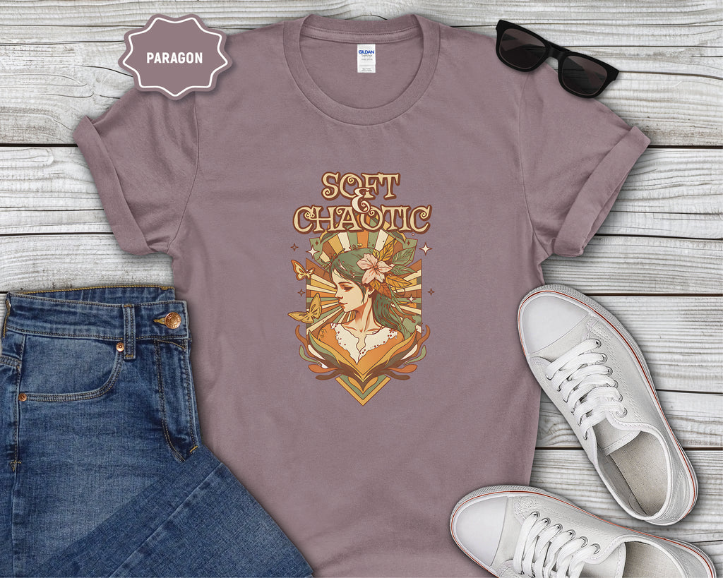 Soft Chaotic art nouveau goddess T-Shirt
