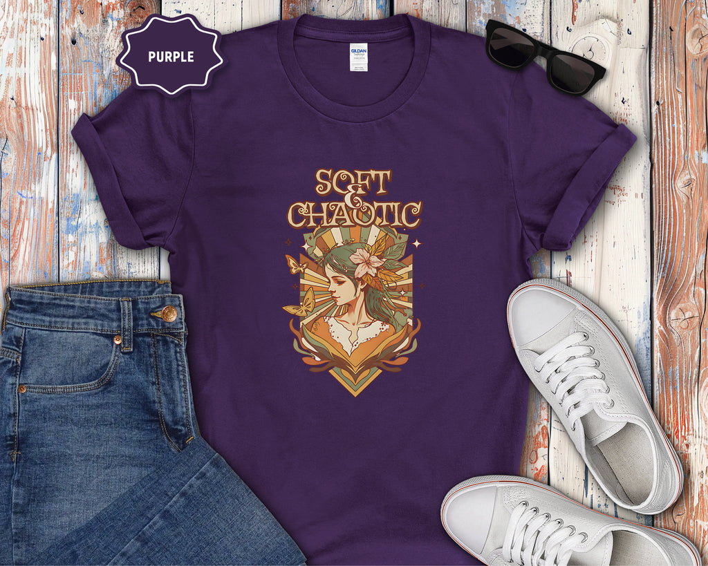 Soft Chaotic art nouveau goddess T-Shirt