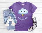 Ovecast Mind Kawaii Cloud with Lightning T-Shirt