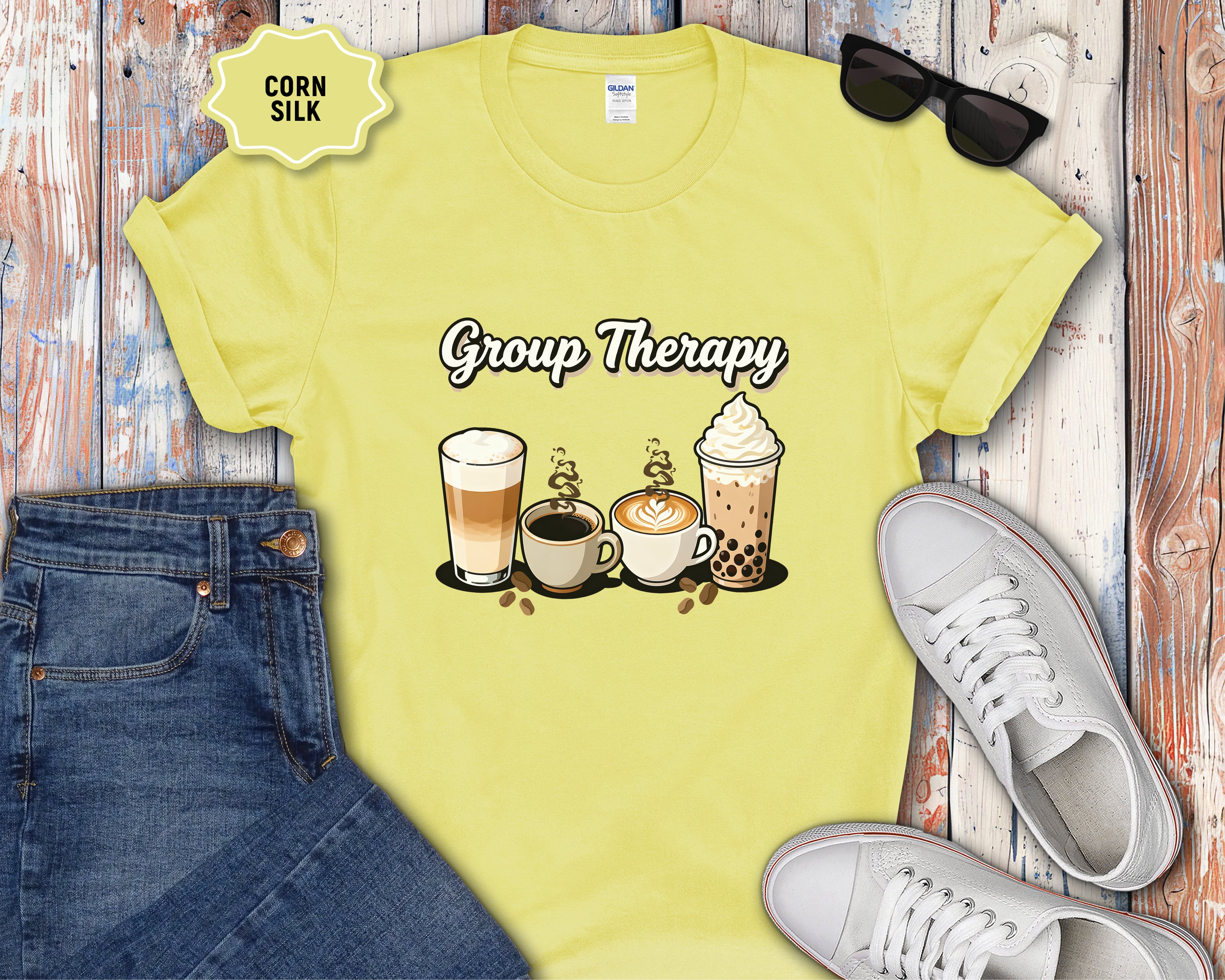 Group Therapy Coffee Drinks T-Shirt