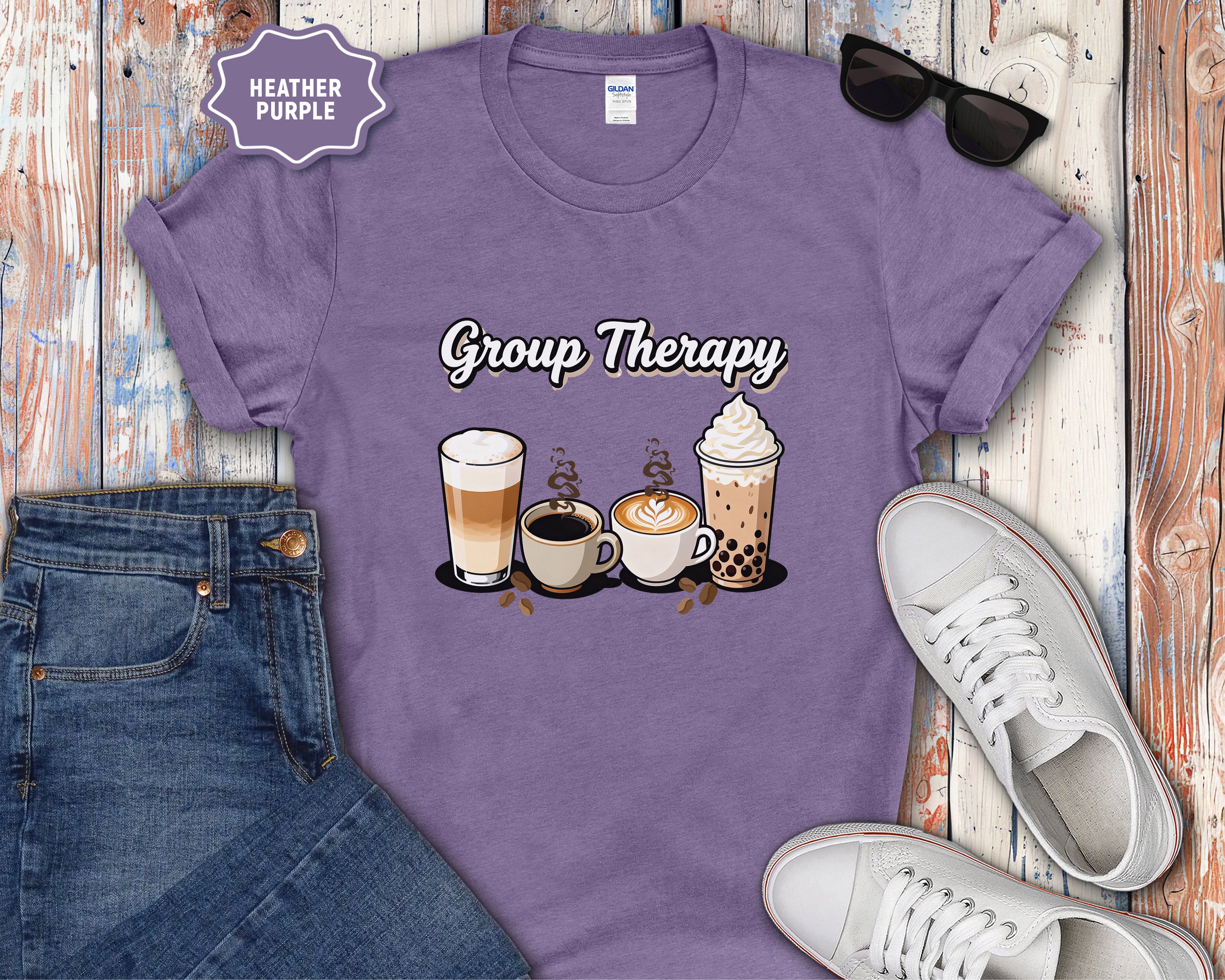 Group Therapy Coffee Drinks T-Shirt