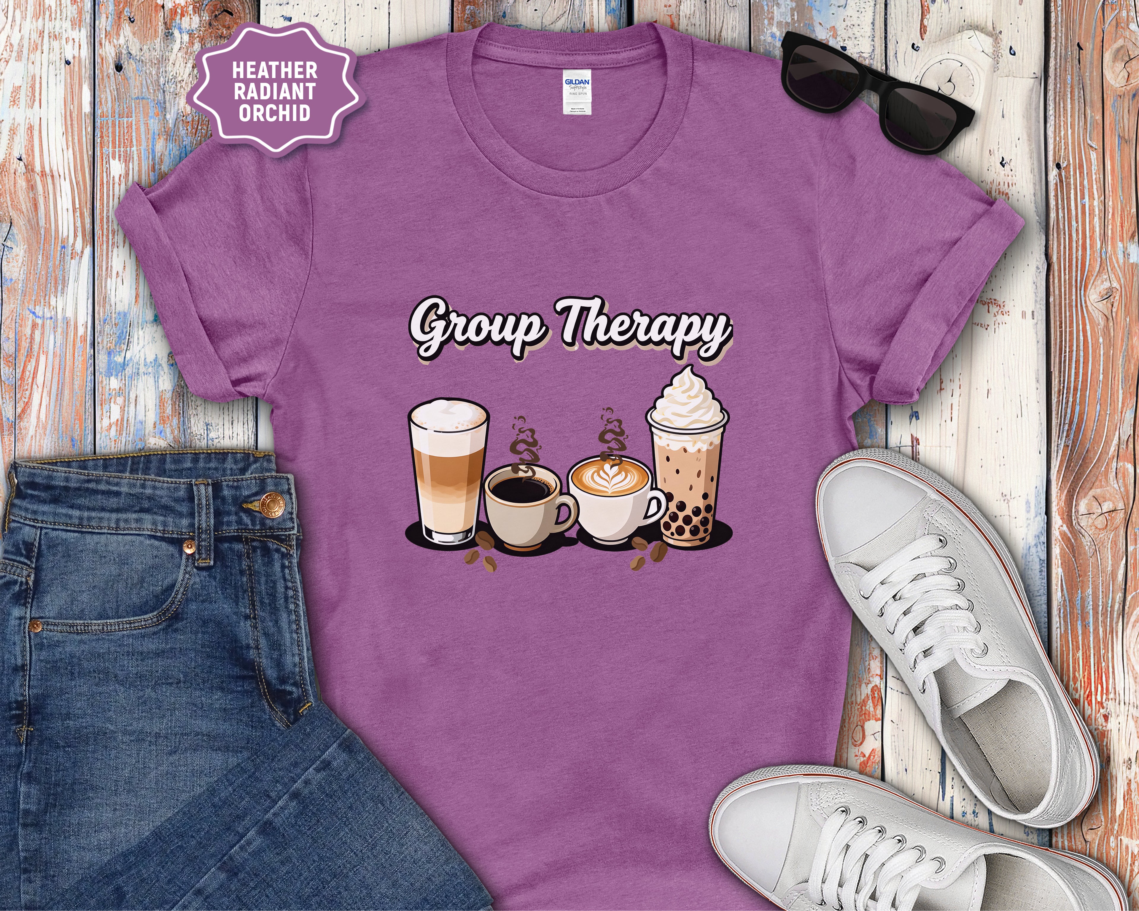 Group Therapy Coffee Drinks T-Shirt