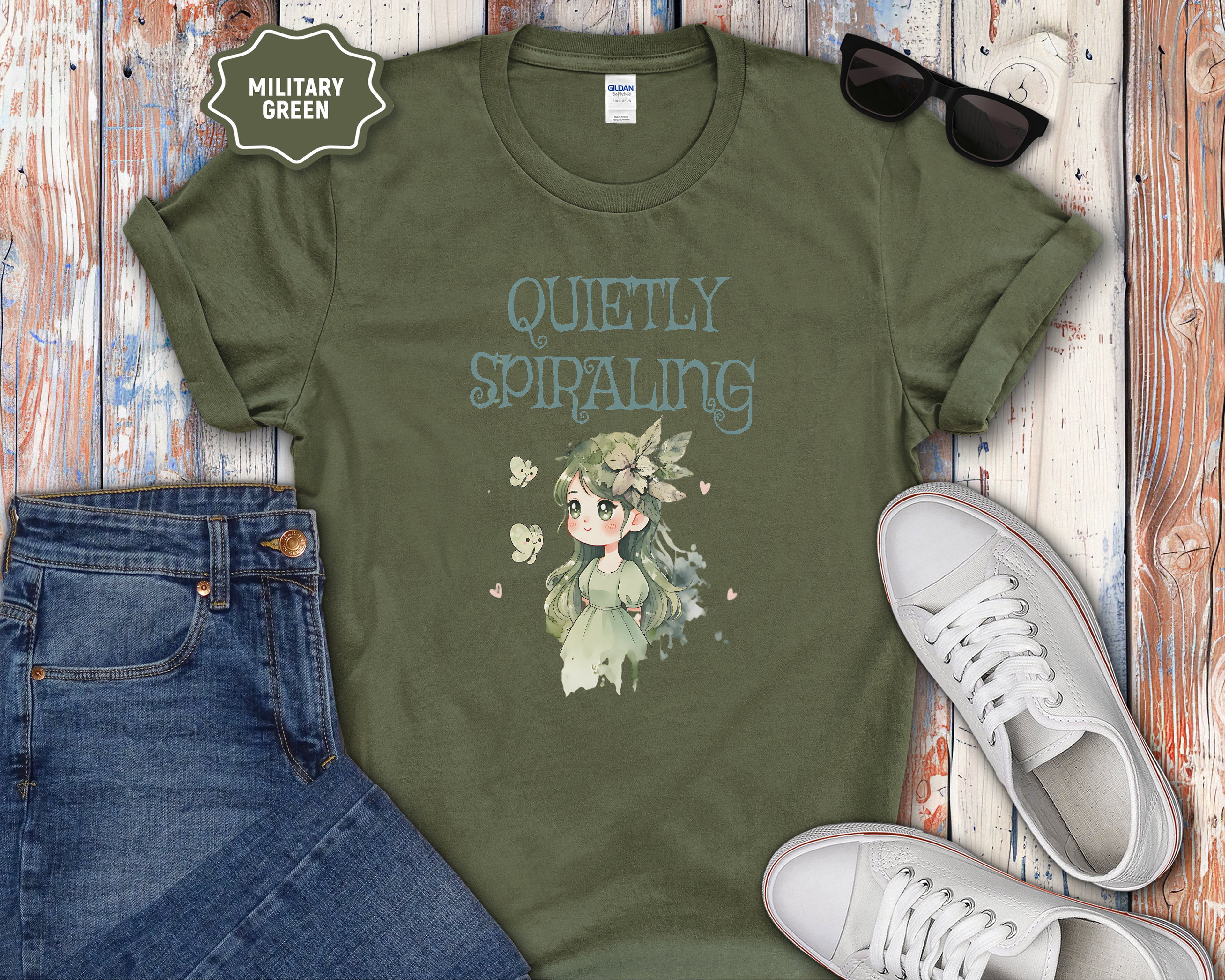 Quietly Spiraling T-Shirt