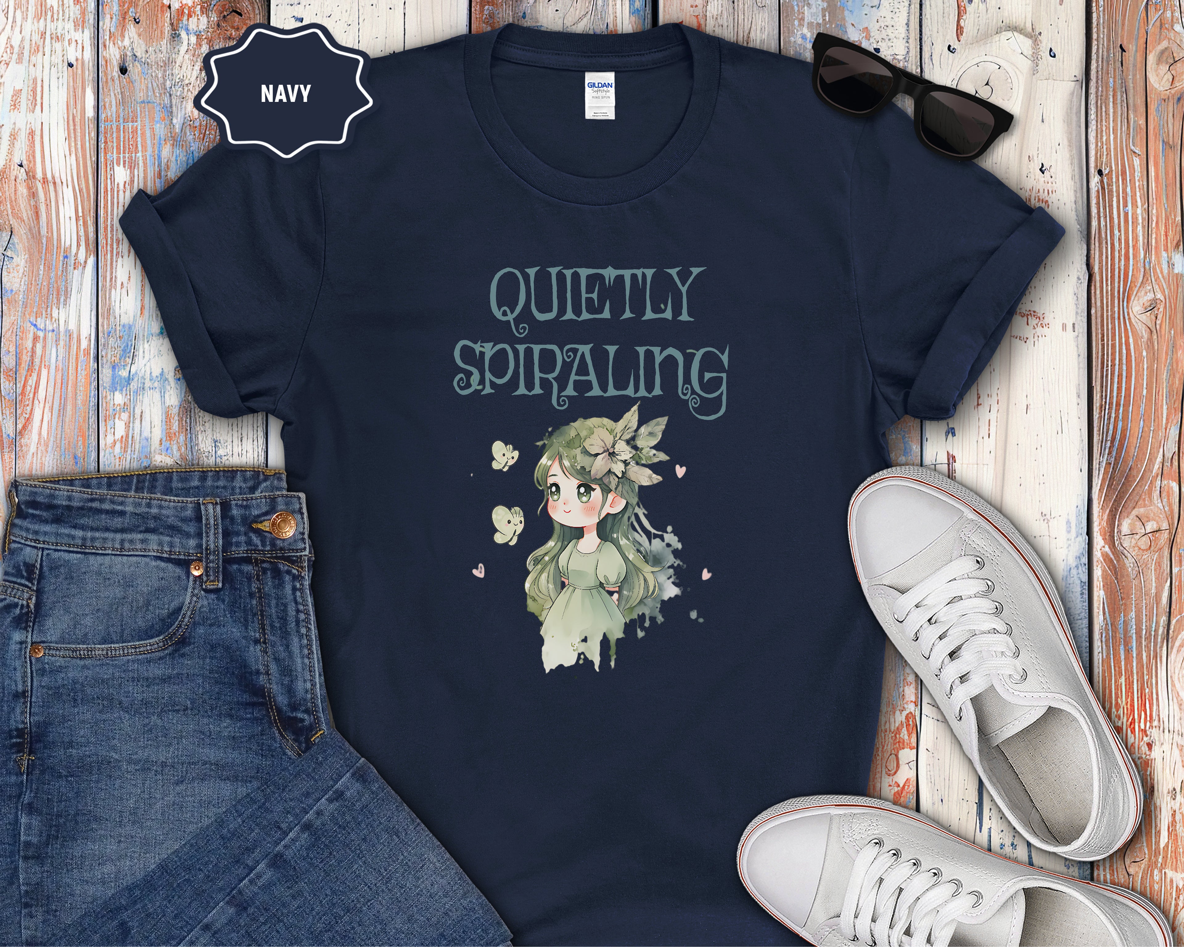 Quietly Spiraling T-Shirt