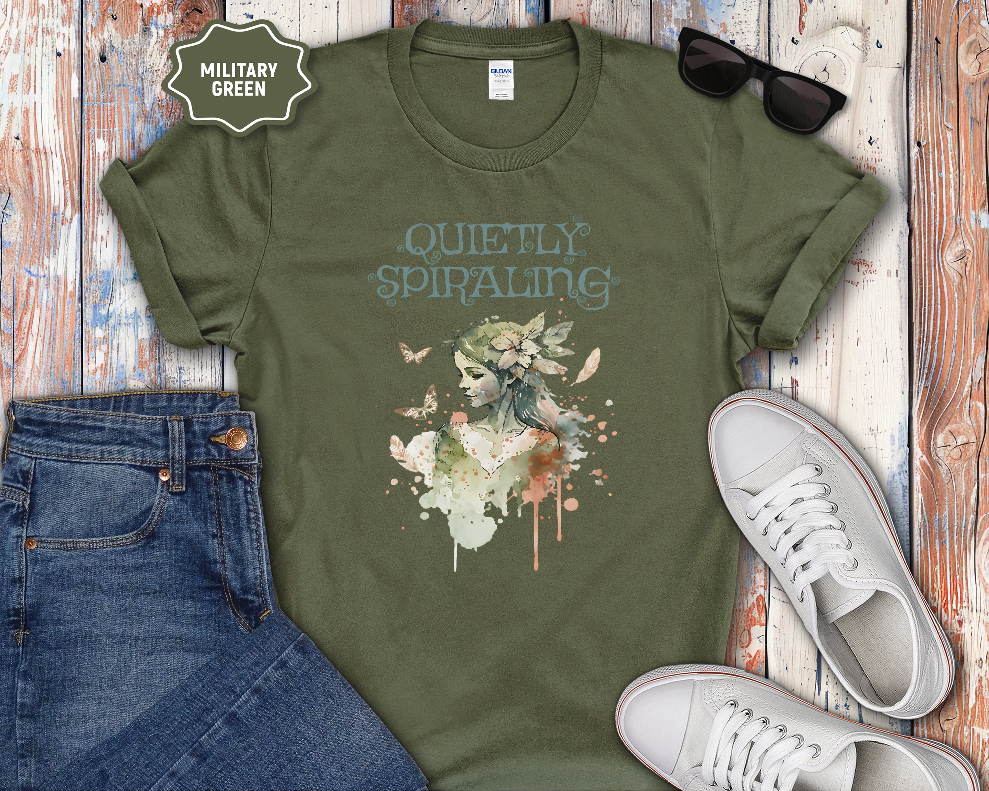 Quietly Spiraling T-Shirt