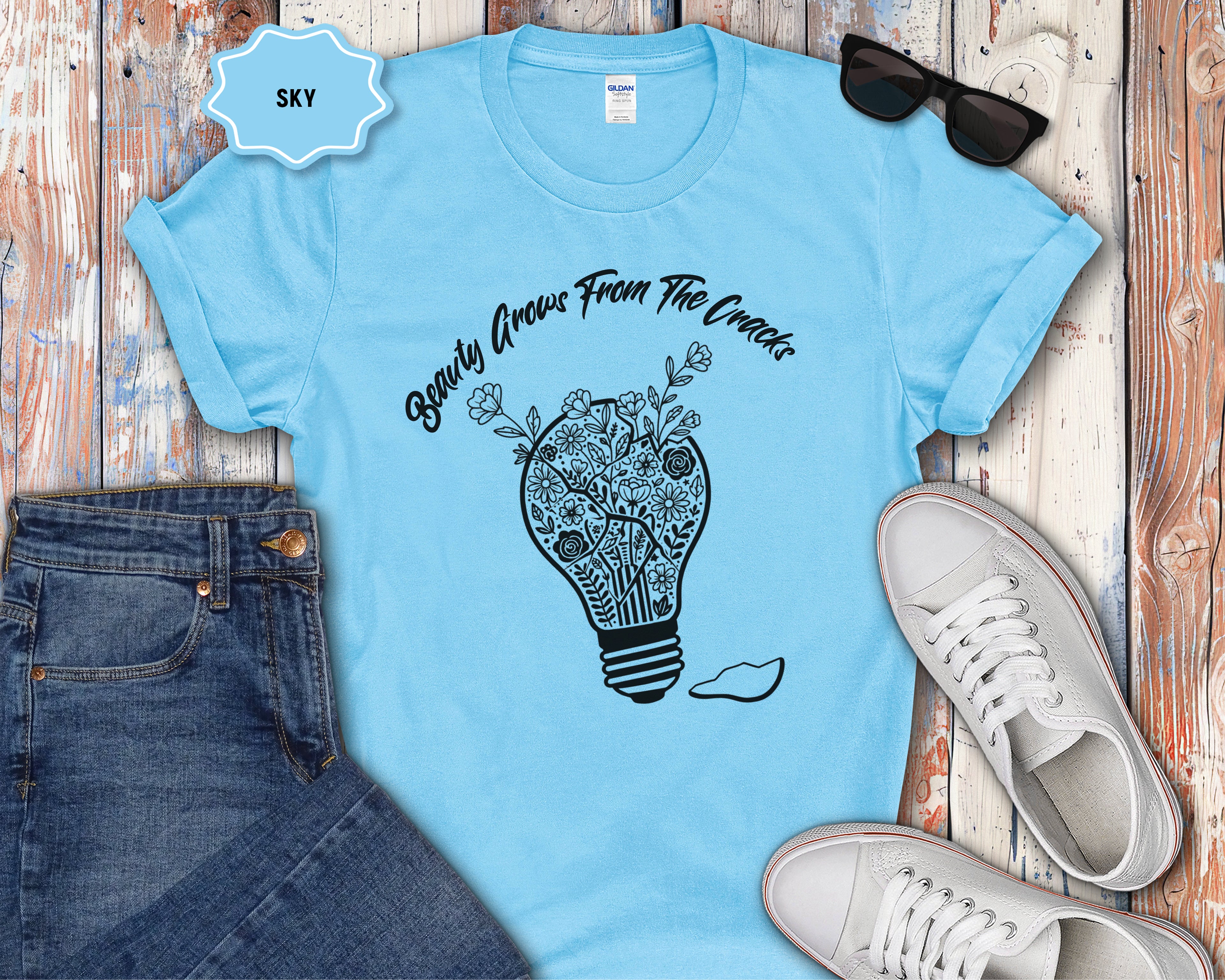 Beauty Grows From The Cracks T-Shirt