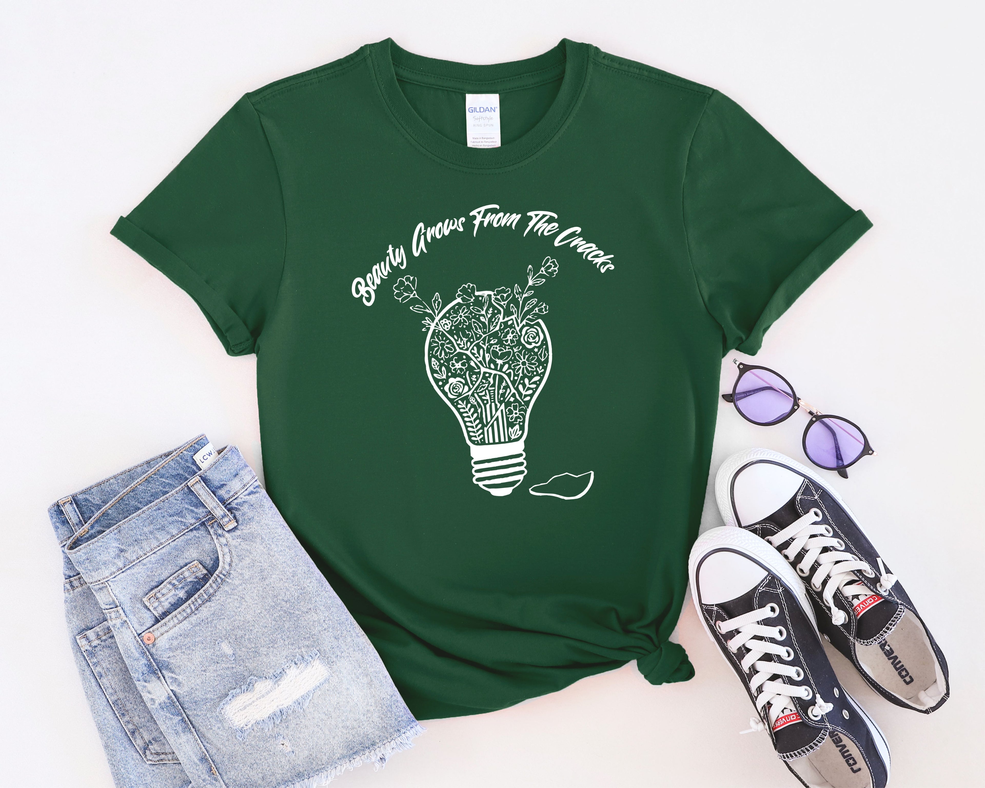 Beauty Grows From The Cracks T-Shirt
