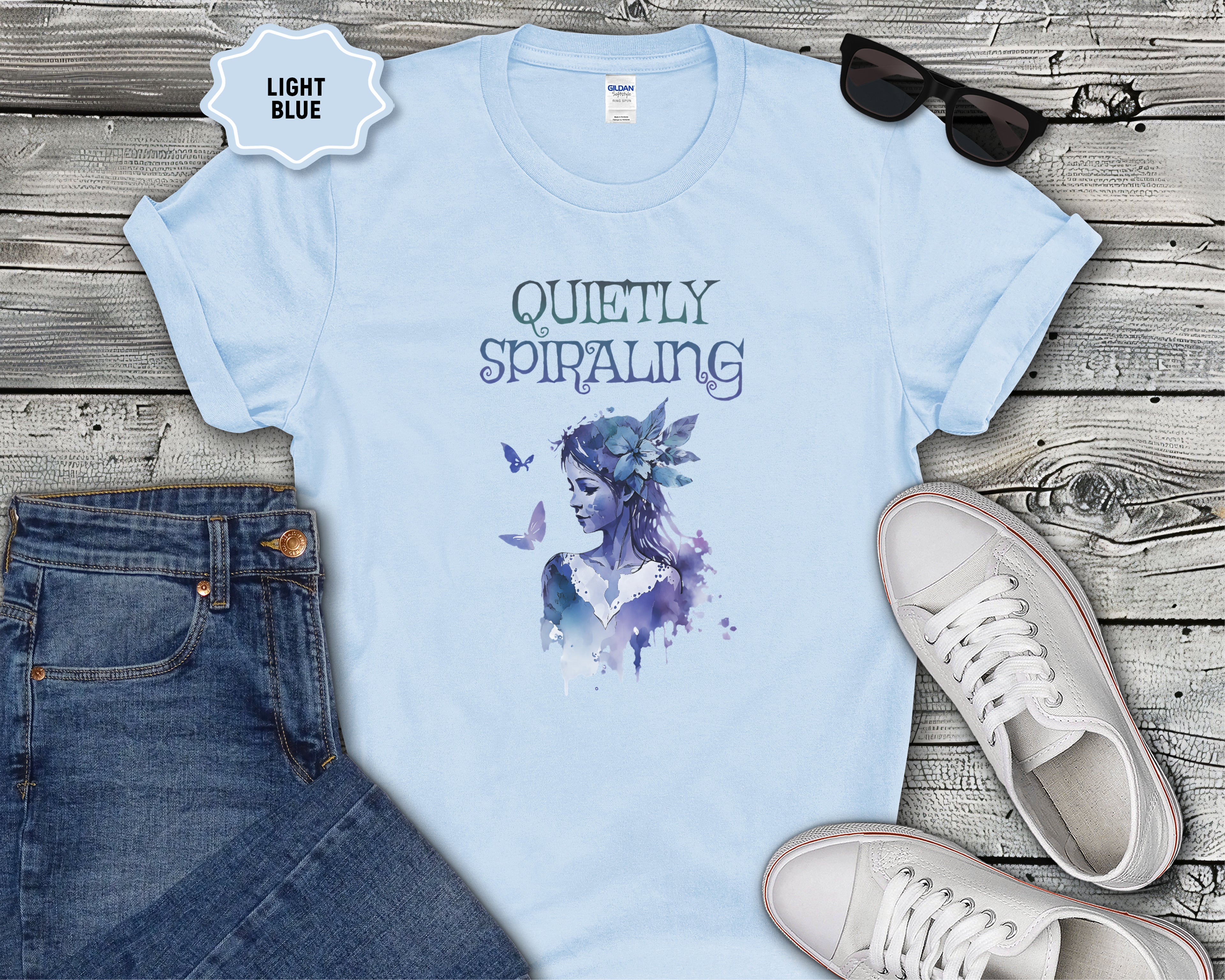 Quietly Spiraling Mental Health T-Shirt