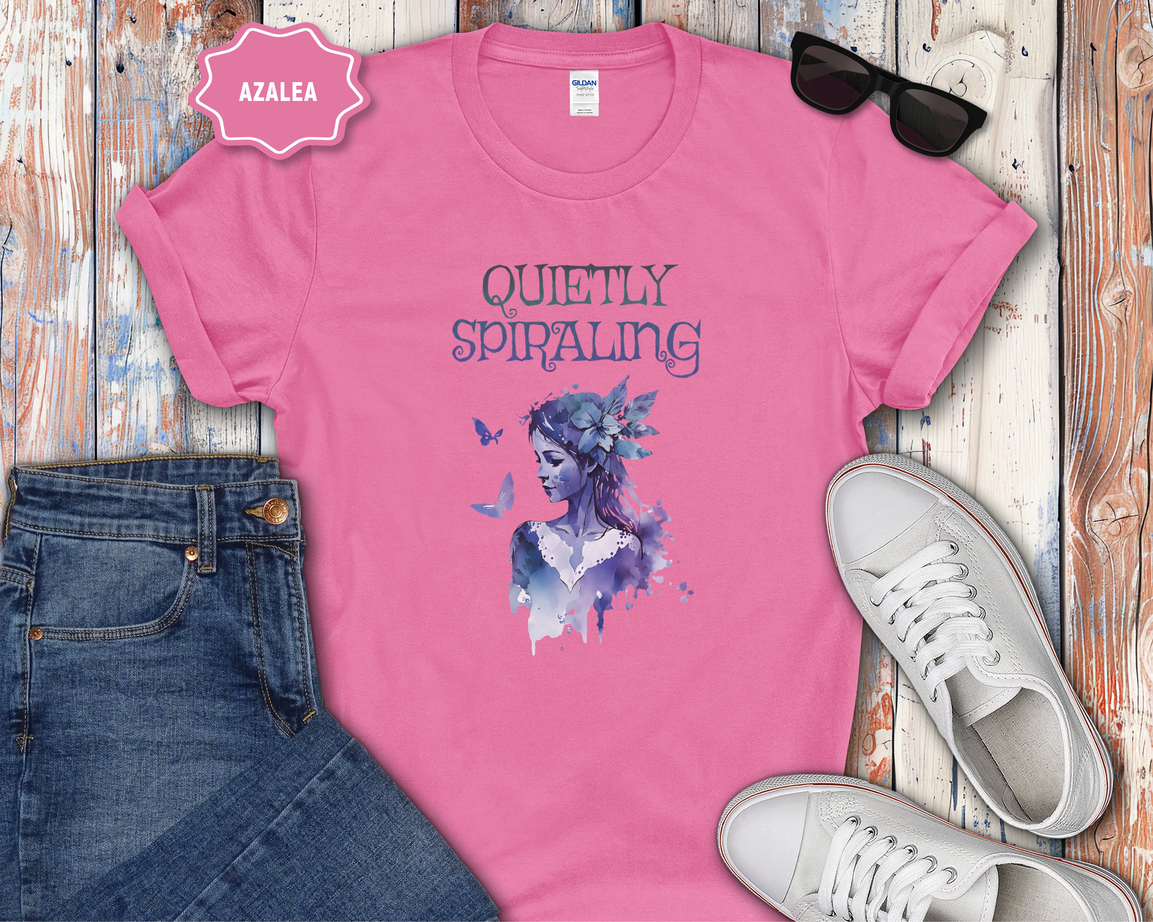 Quietly Spiraling Mental Health T-Shirt