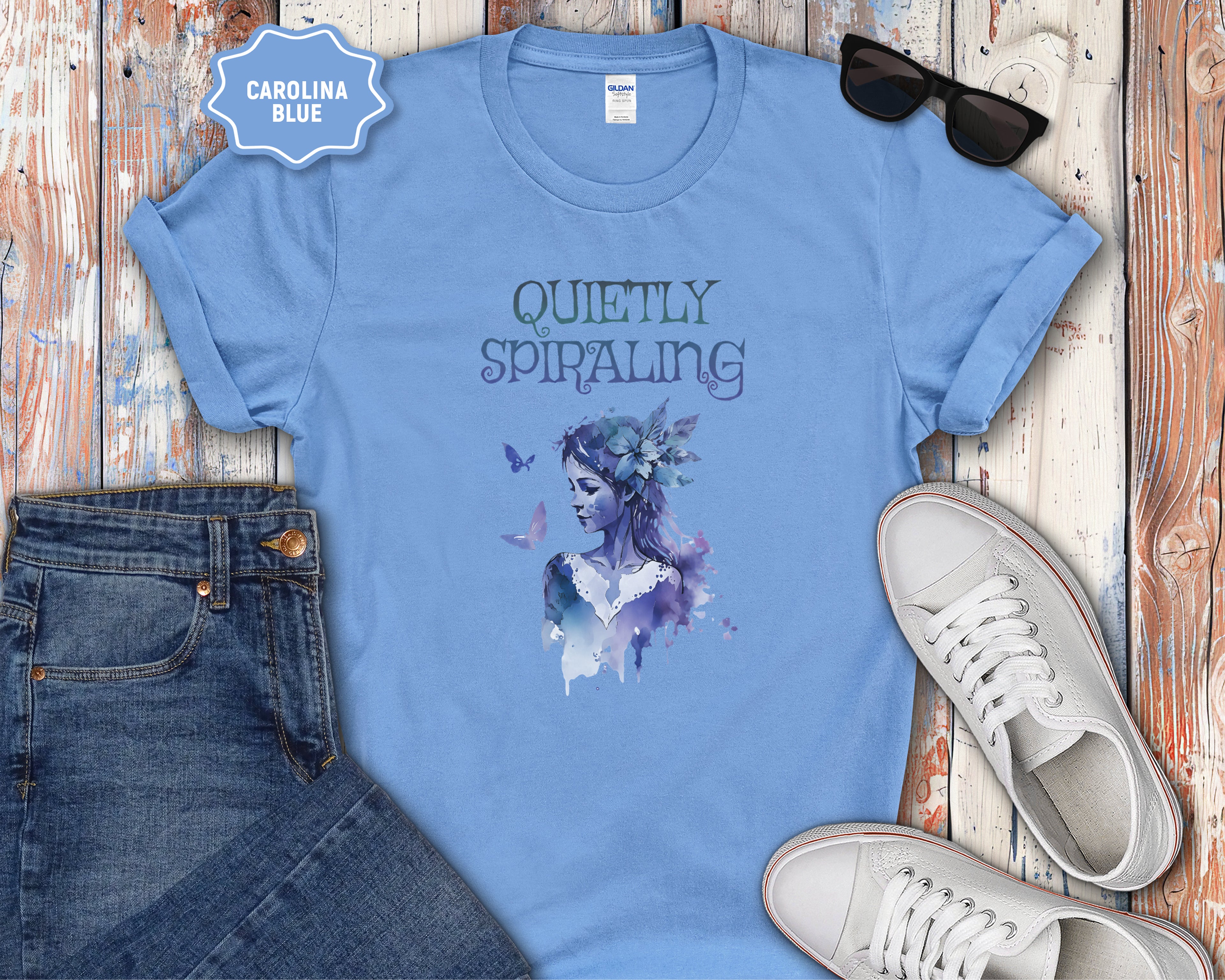Quietly Spiraling Mental Health T-Shirt