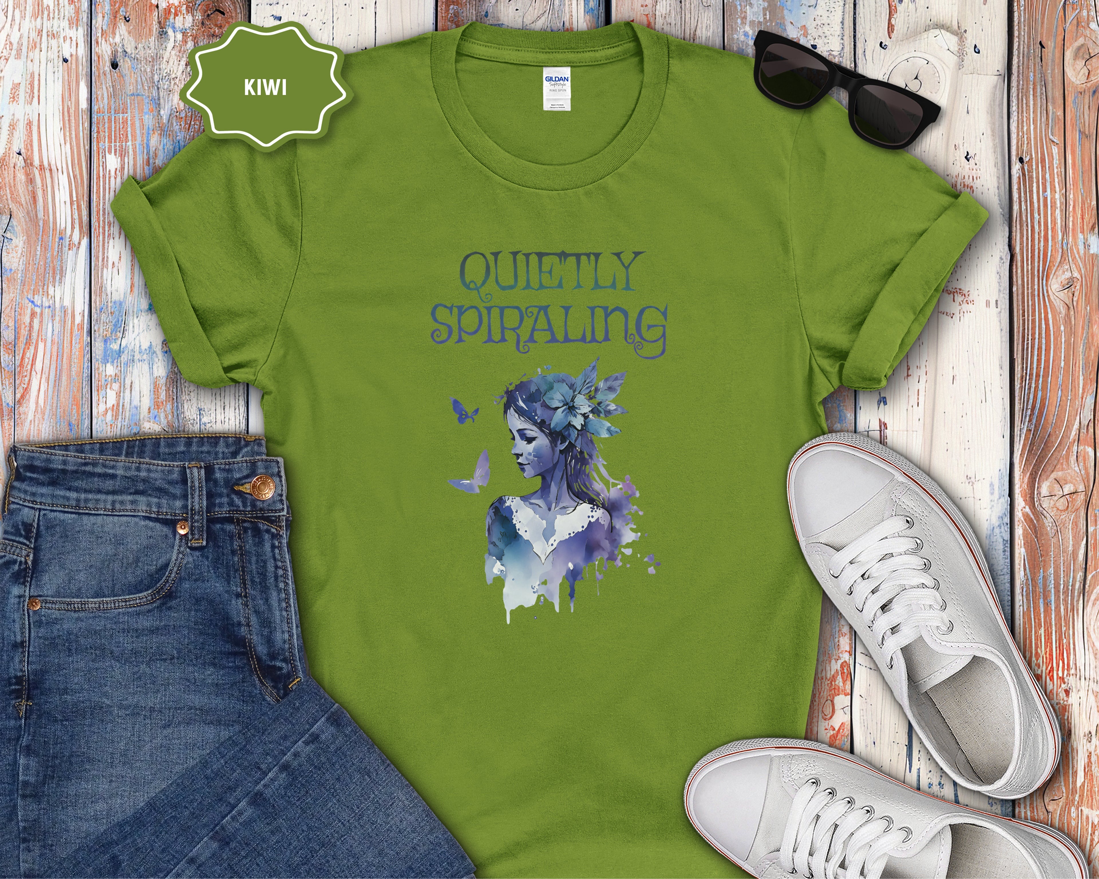 Quietly Spiraling Mental Health T-Shirt