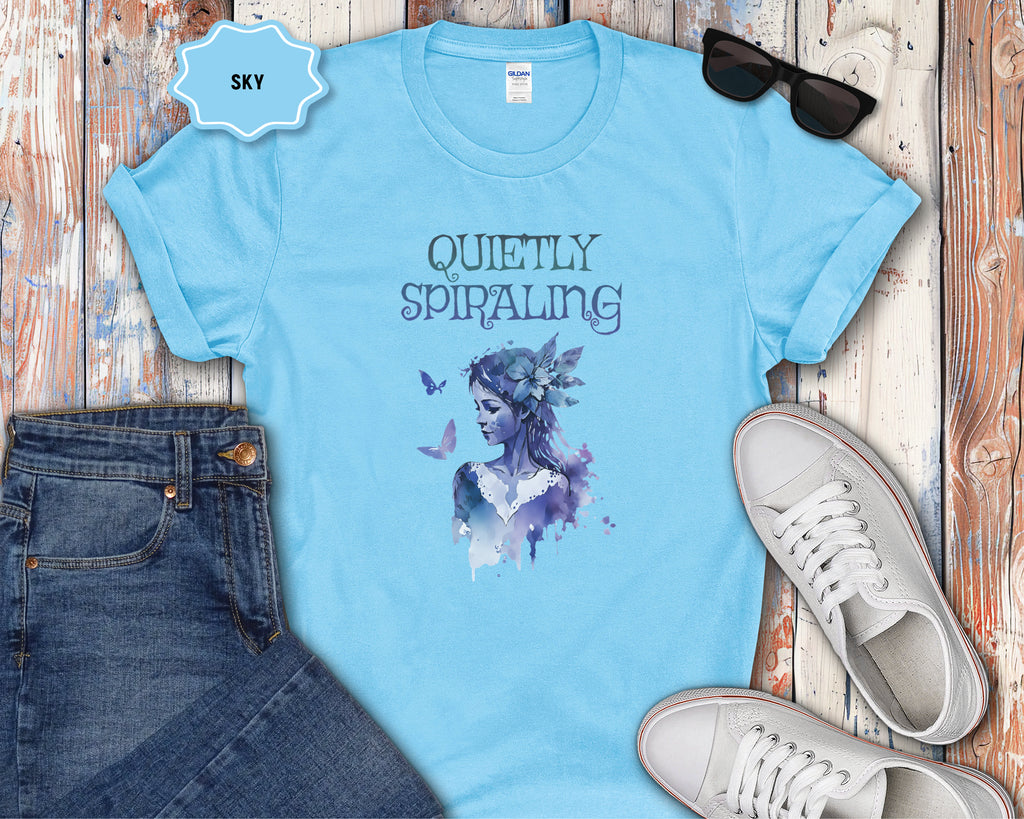 Quietly Spiraling Mental Health T-Shirt