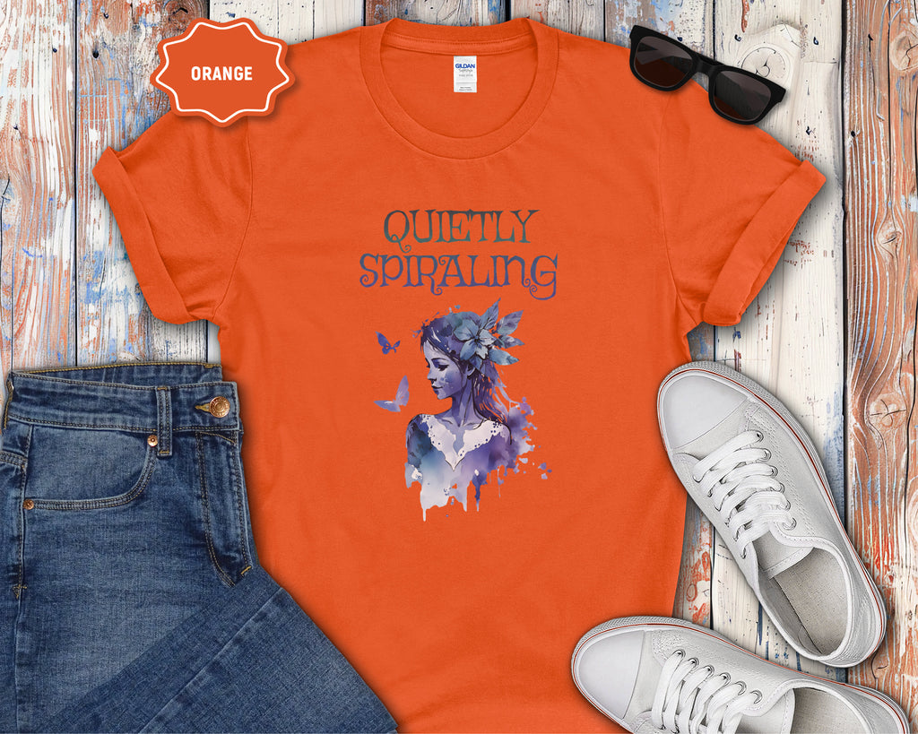 Quietly Spiraling Mental Health T-Shirt