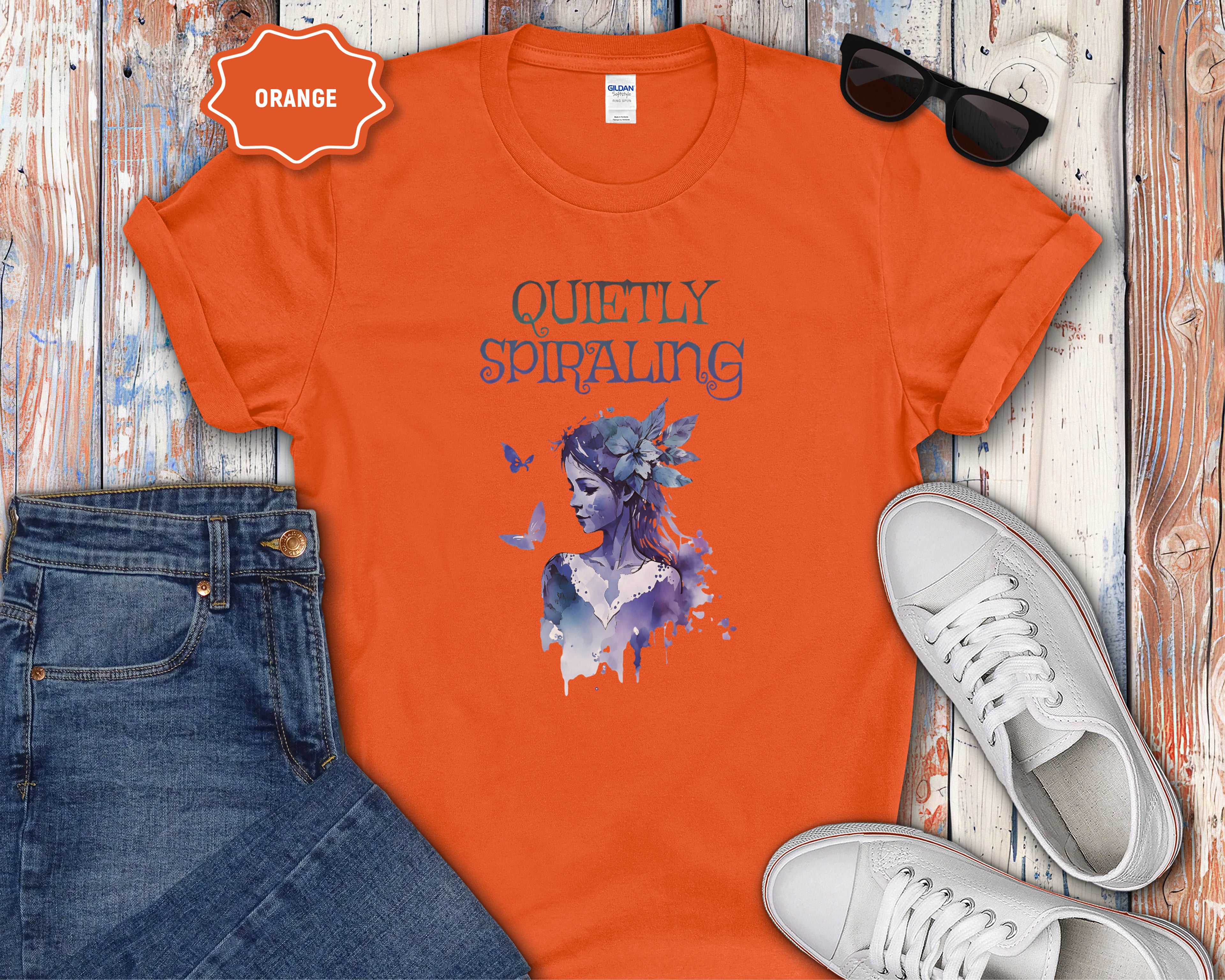 Quietly Spiraling Mental Health T-Shirt