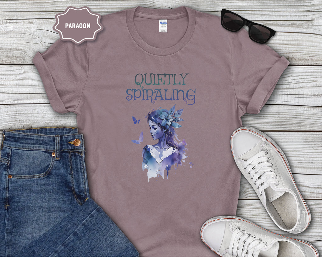 Quietly Spiraling Mental Health T-Shirt
