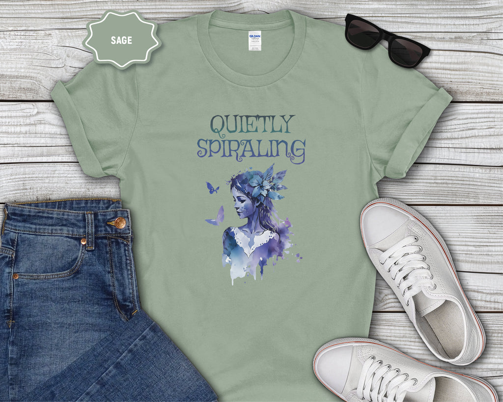 Quietly Spiraling Mental Health T-Shirt