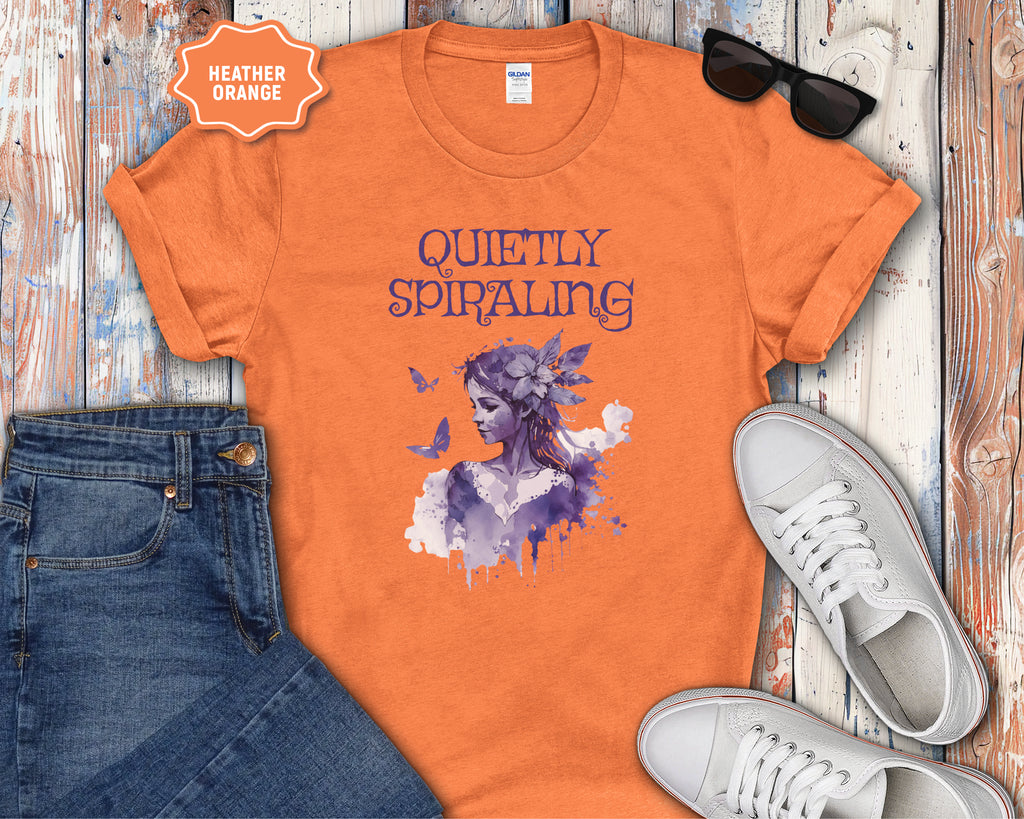 Quietly Spiraling Mental Health T-Shirt